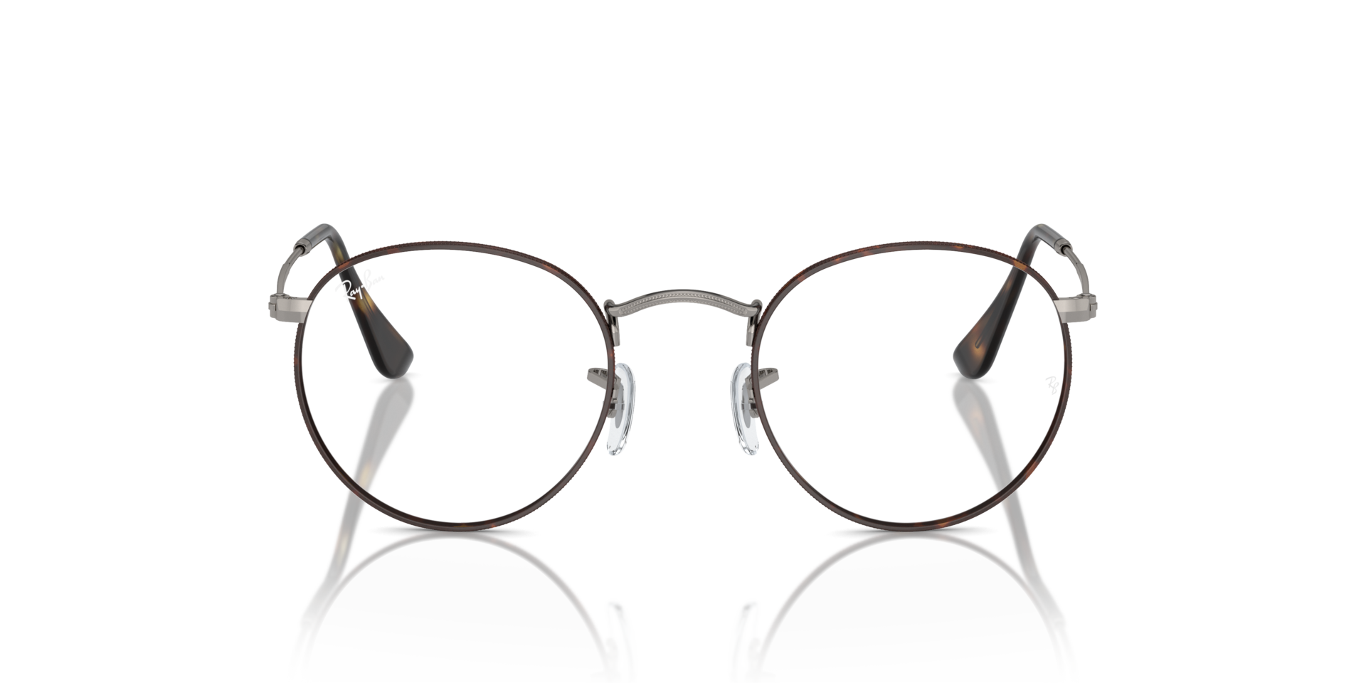 RB3447V Havana On Gunmetal MetallEyeglass Frames von B24, Vorderansicht