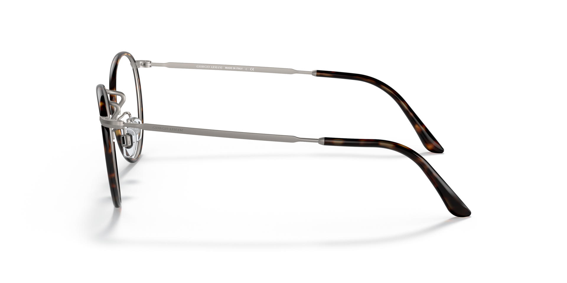 AR 112MJ Braun Havana & Gunmetal matt MetallEyeglass Frames von B24, Seitenansicht