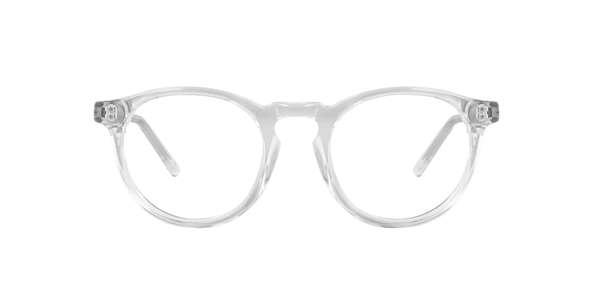 Sam White Crystal AcetaatEyeglass Frames van B24, Vooraanzicht