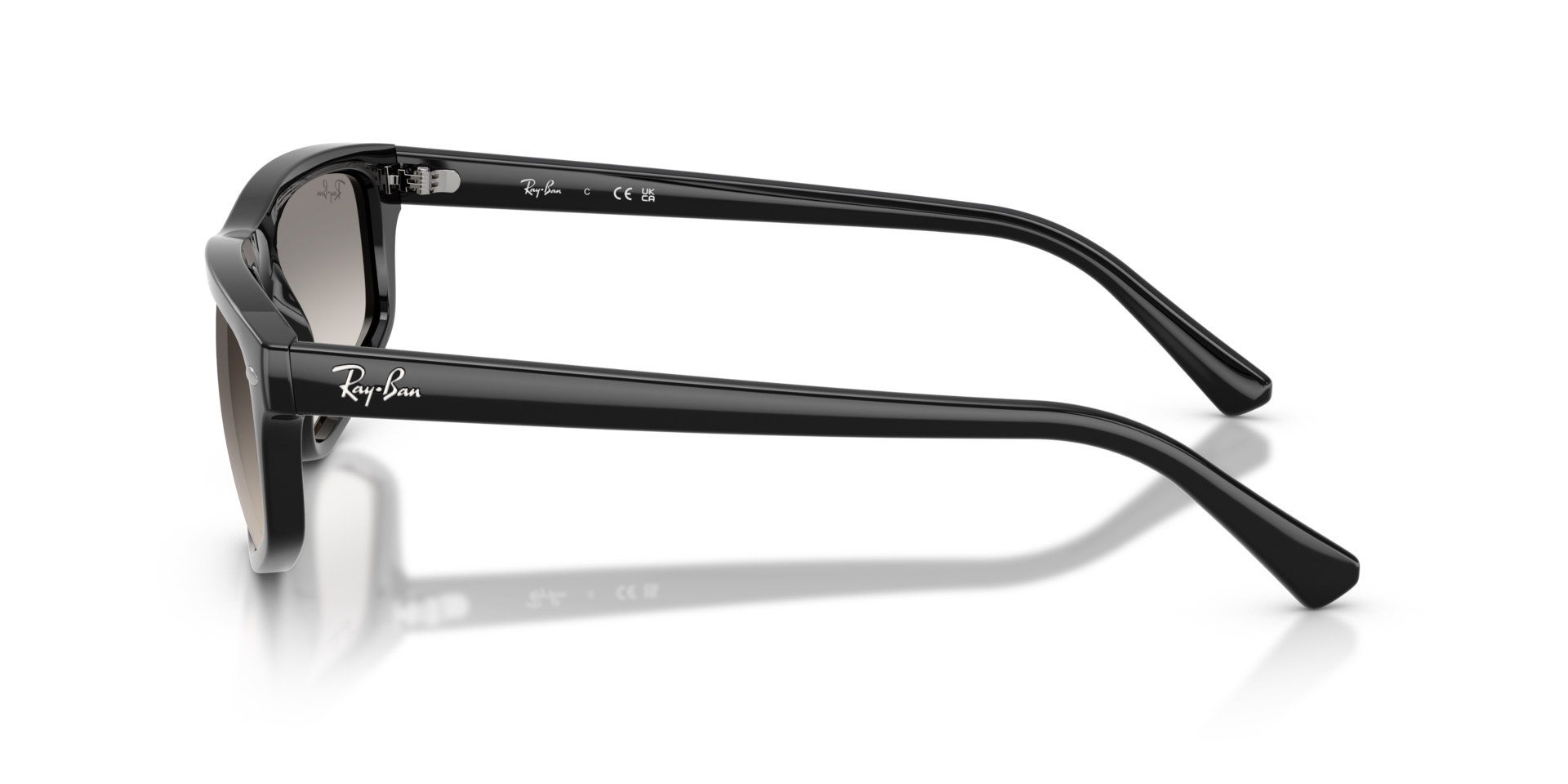 RB2225 Zwart KunststofSunglass Frames van B24, Zijaanzicht