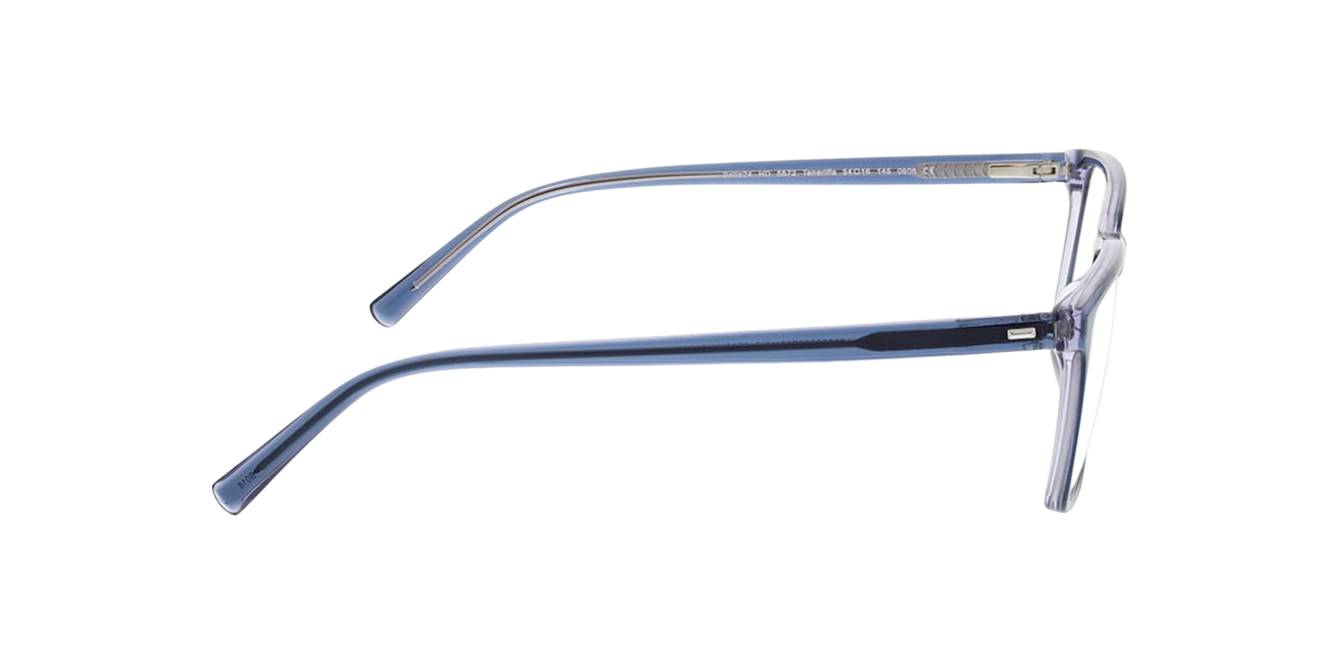 Teneriffa Bilayer Crystal Blue  &  Grey AcetatEyeglass Frames von B24, Seitenansicht