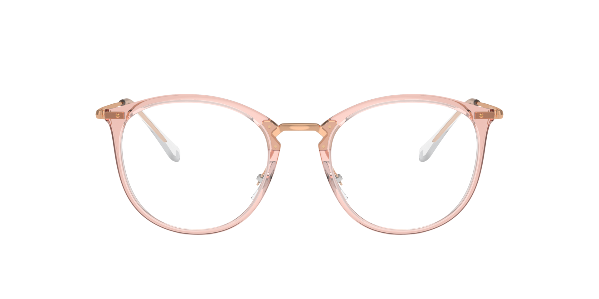 RB7140 Transparant Roze KunststofEyeglass Frames van B24, Vooraanzicht