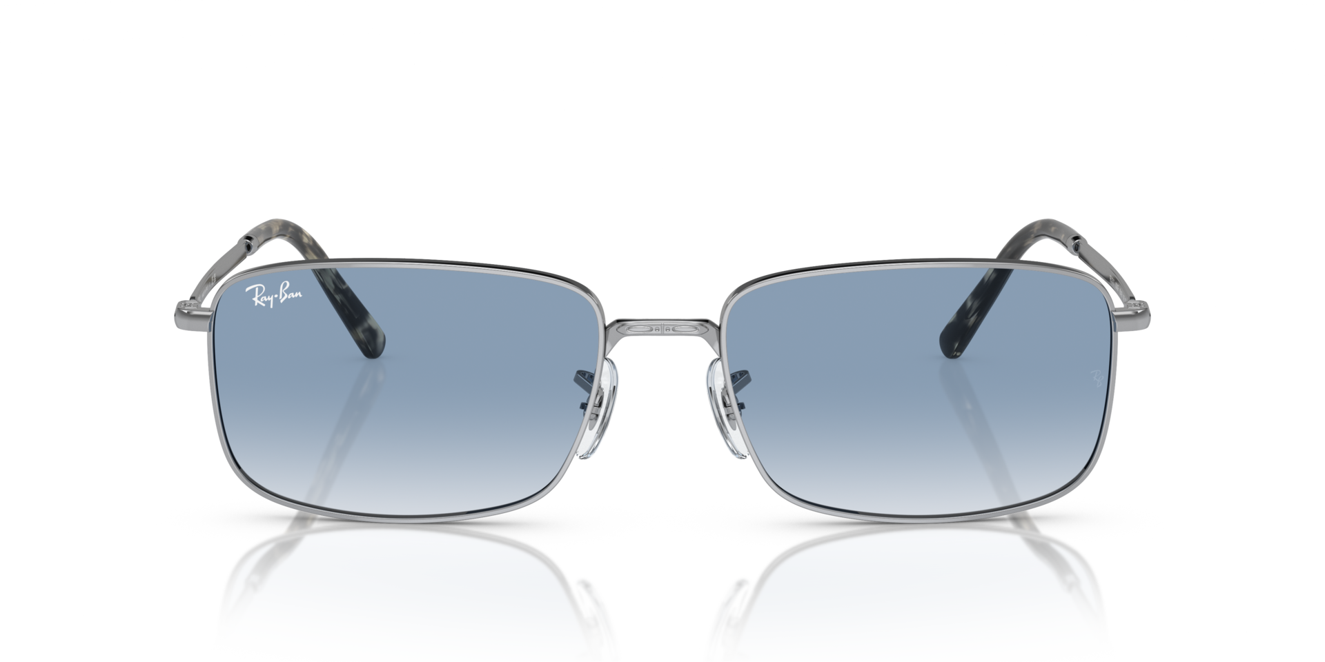 RB3717 Silber MetallSunglass Frames von B24, Vorderansicht
