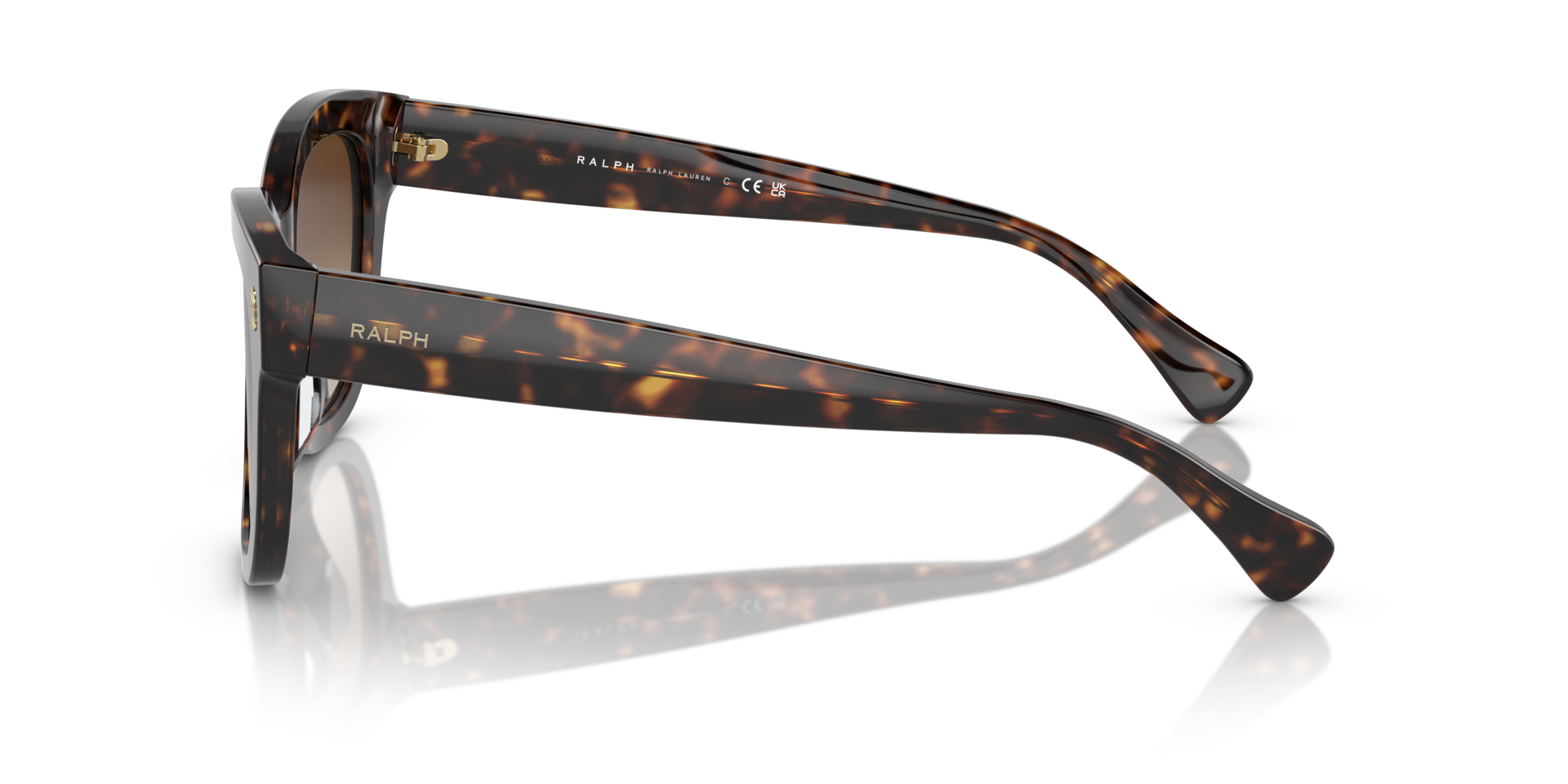 RA5301U Glänzendes Dunkelhavana AcetatSunglass Frames von B24, Seitenansicht