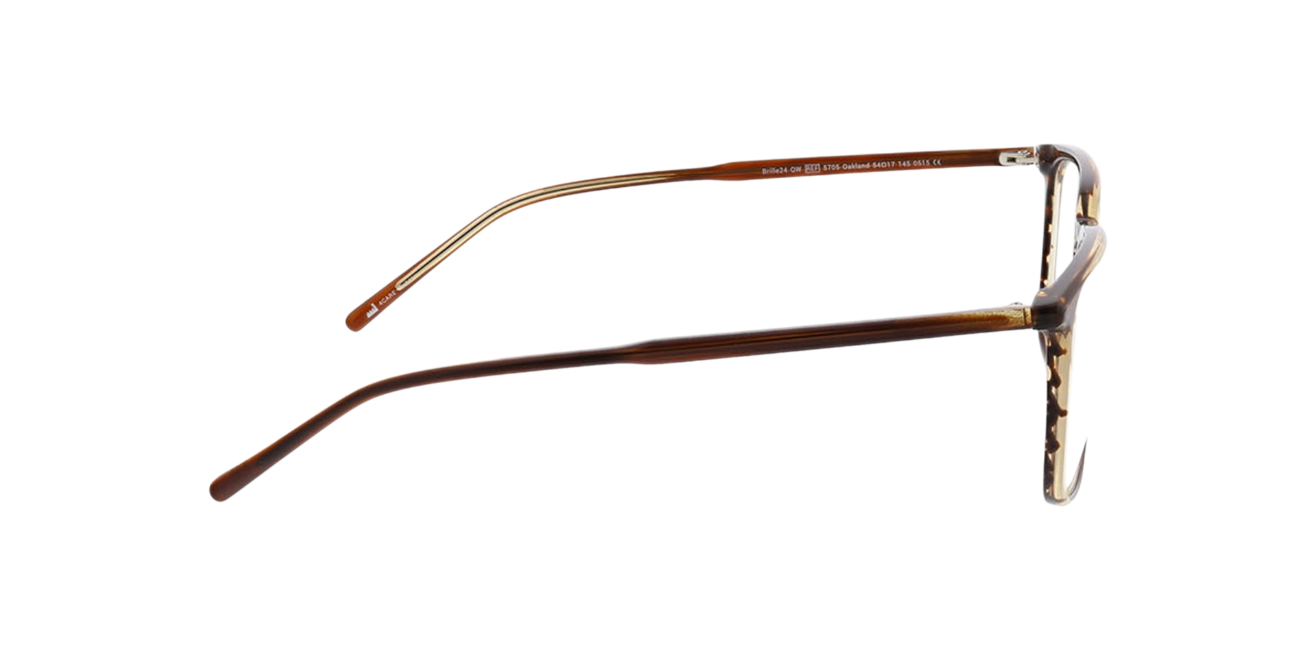 Oakland Bilayer Brown  &  Crystal AcetatEyeglass Frames von B24, Seitenansicht