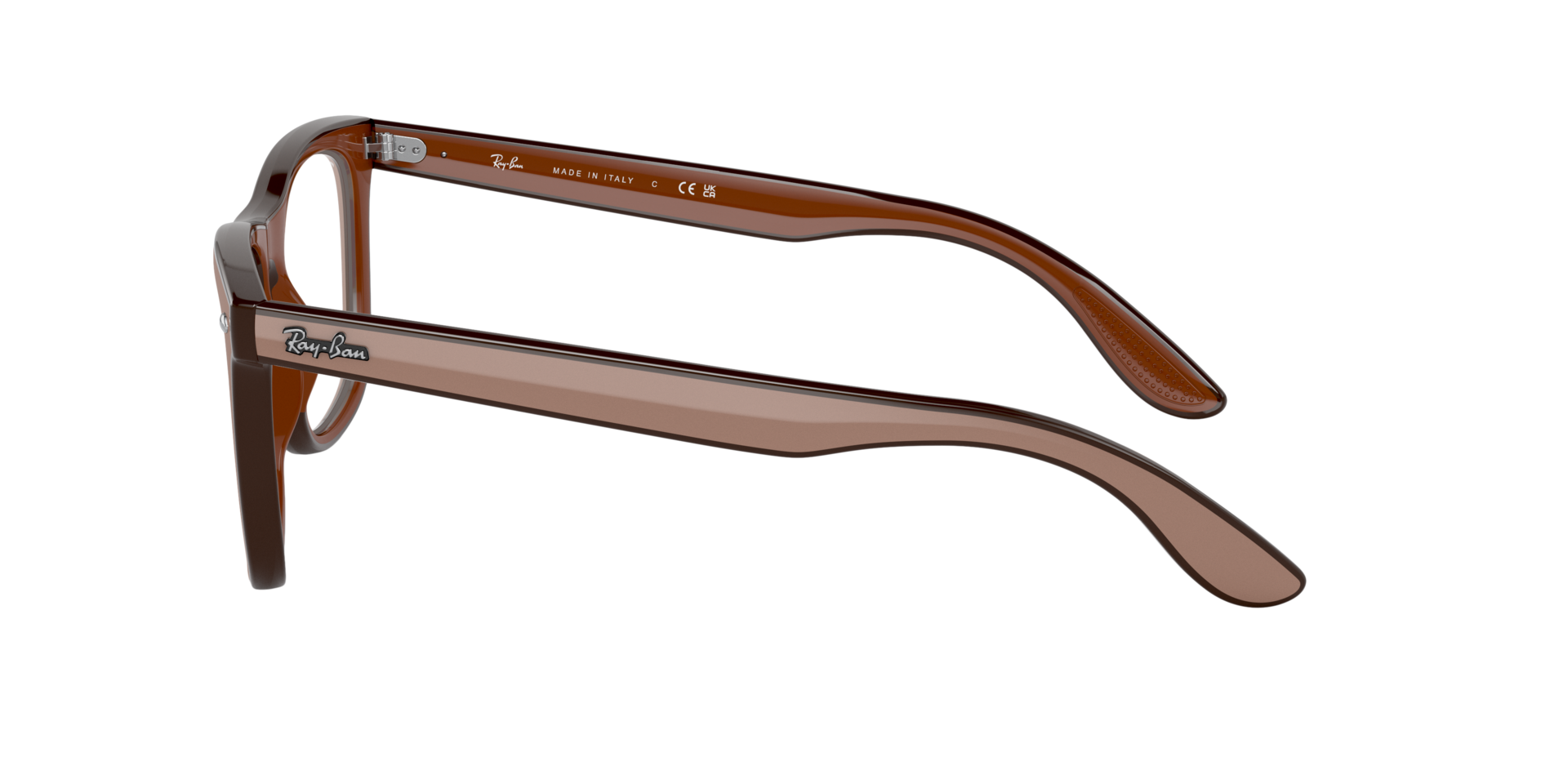 RB7209 Donkerbruin KunststofEyeglass Frames van B24, Zijaanzicht