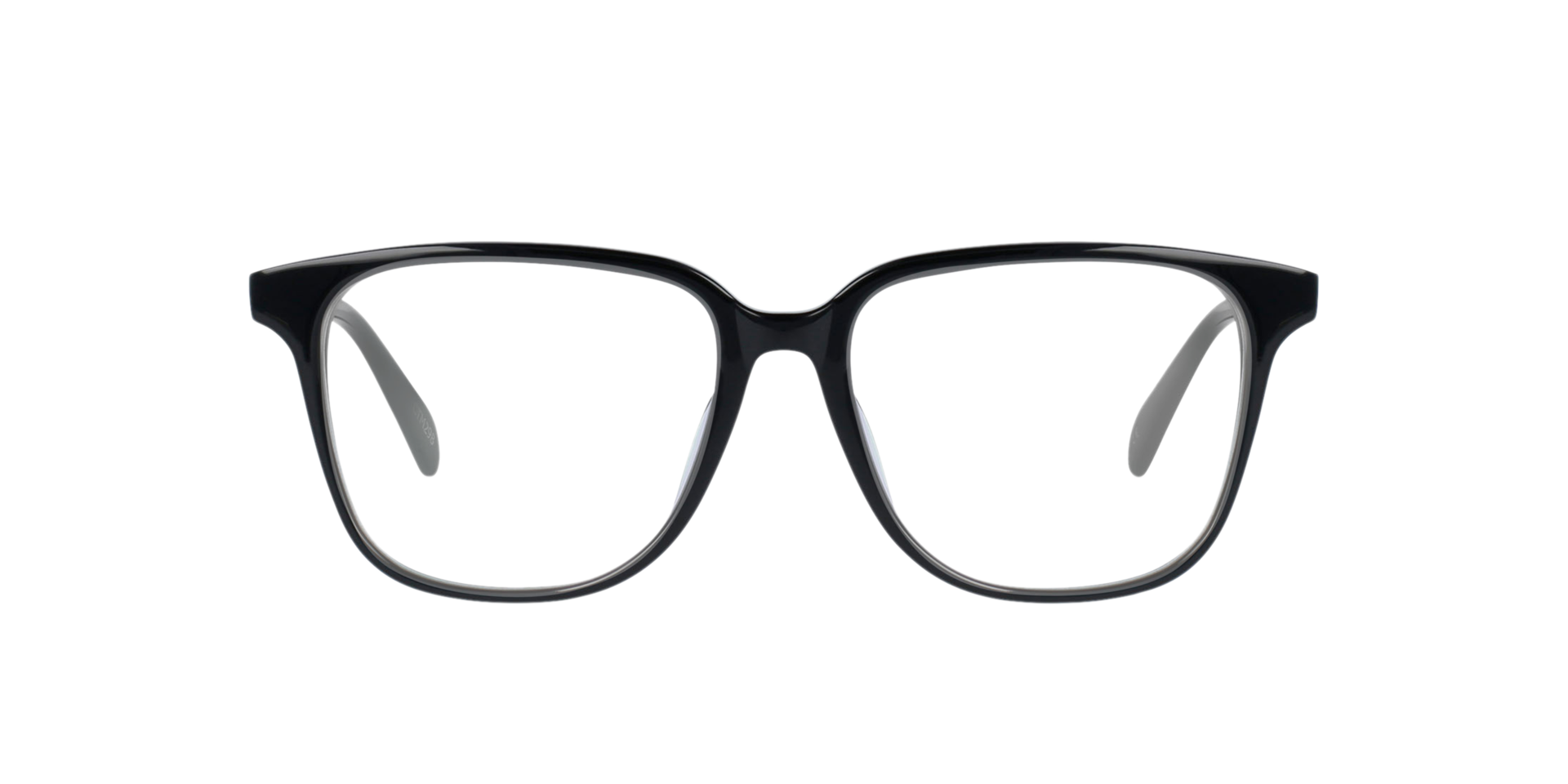 Paxton Zwart AcetaatEyeglass Frames van B24, Vooraanzicht