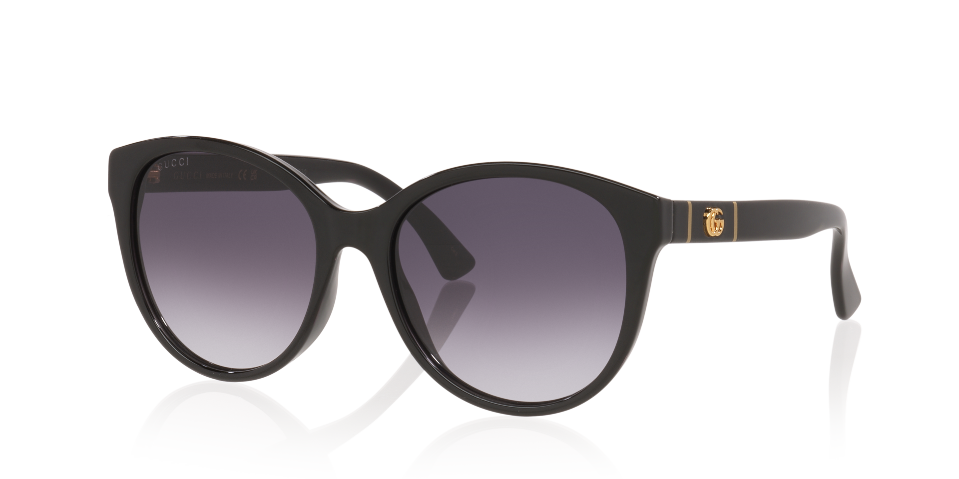 GG0631S Schwarz KunststoffSunglass Frames von B24, Dreiviertelansicht