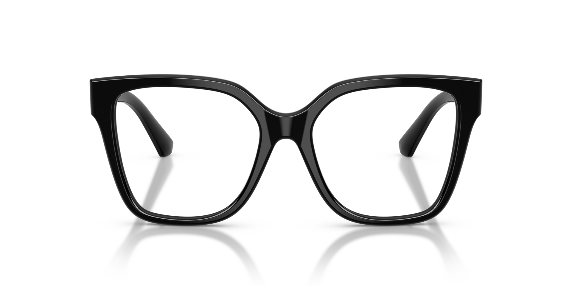 BE2443 Zwart AcetaatEyeglass Frames van B24, Vooraanzicht