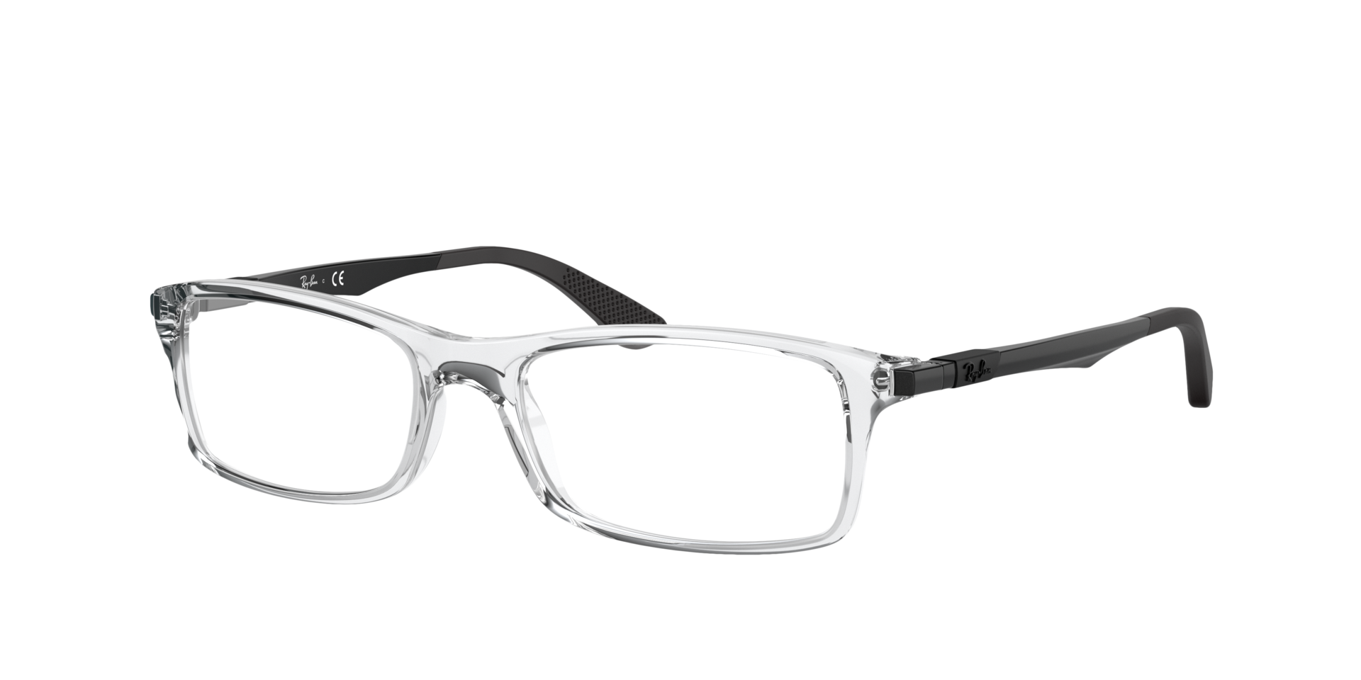 RB7017 Transparant KunststofEyeglass Frames van B24, Hoekweergave