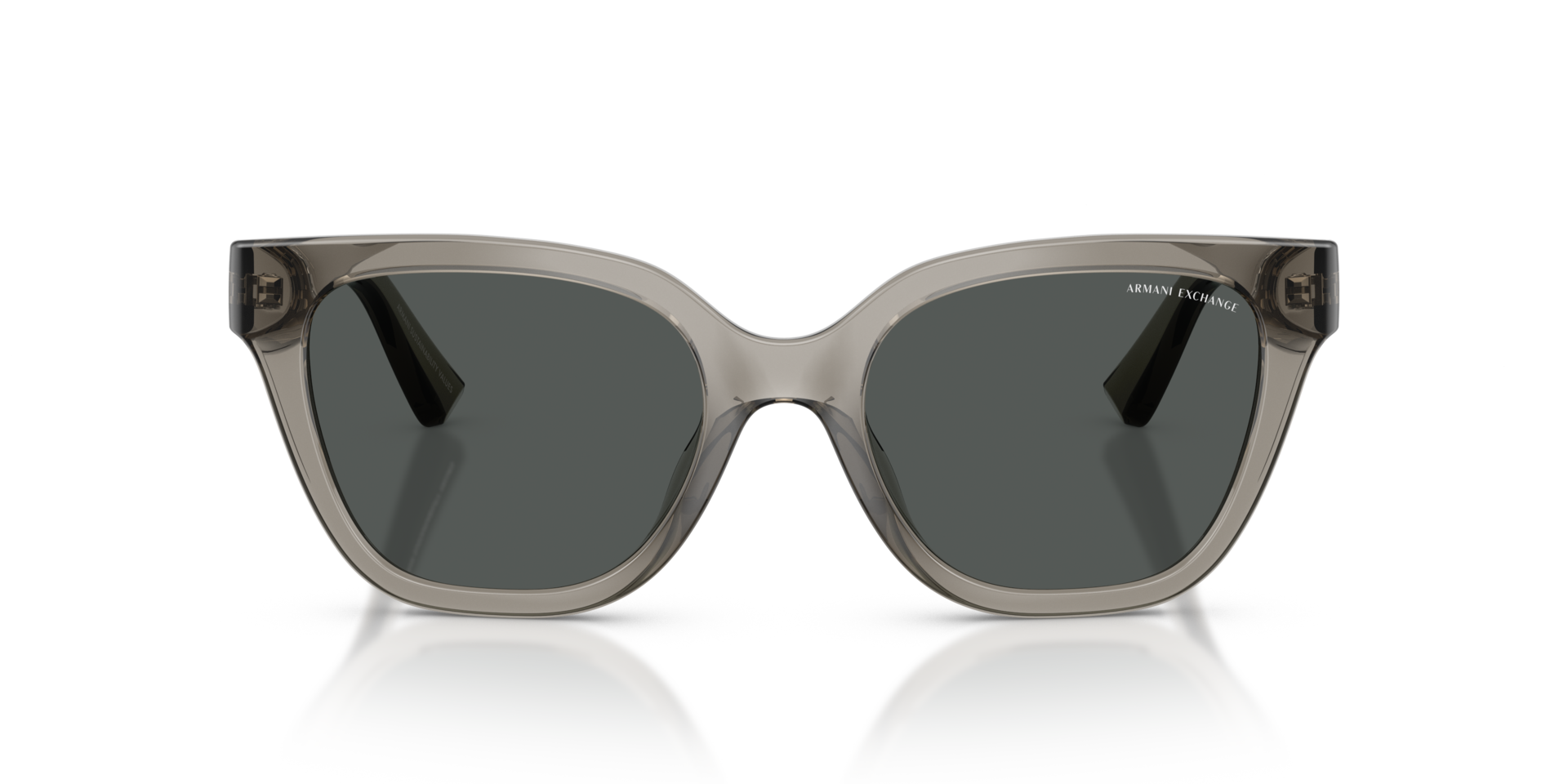 AX4164SU Glanzend Transparant Grijs KunststofSunglass Frames van B24, Vooraanzicht