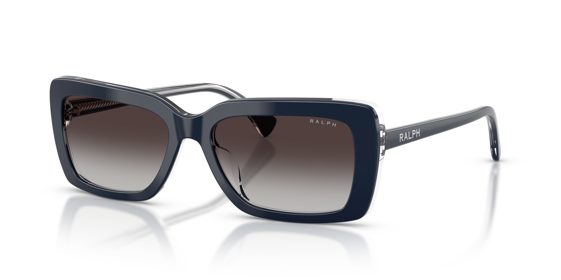 RA5342U Blue Trasparent AcetaatSunglass Frames van B24, Hoekweergave