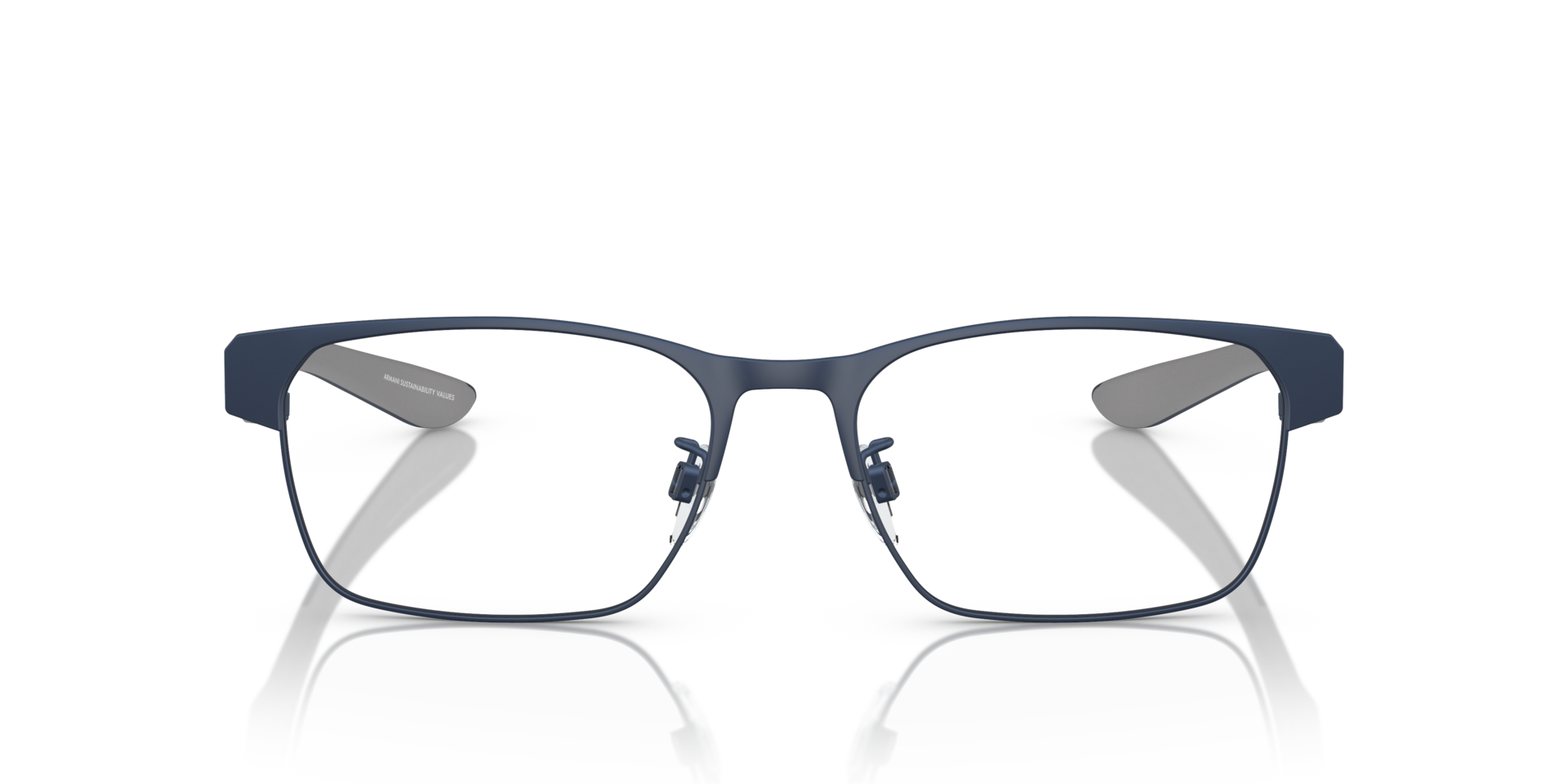 EA1141 Matt Blau MetallEyeglass Frames von B24, Vorderansicht