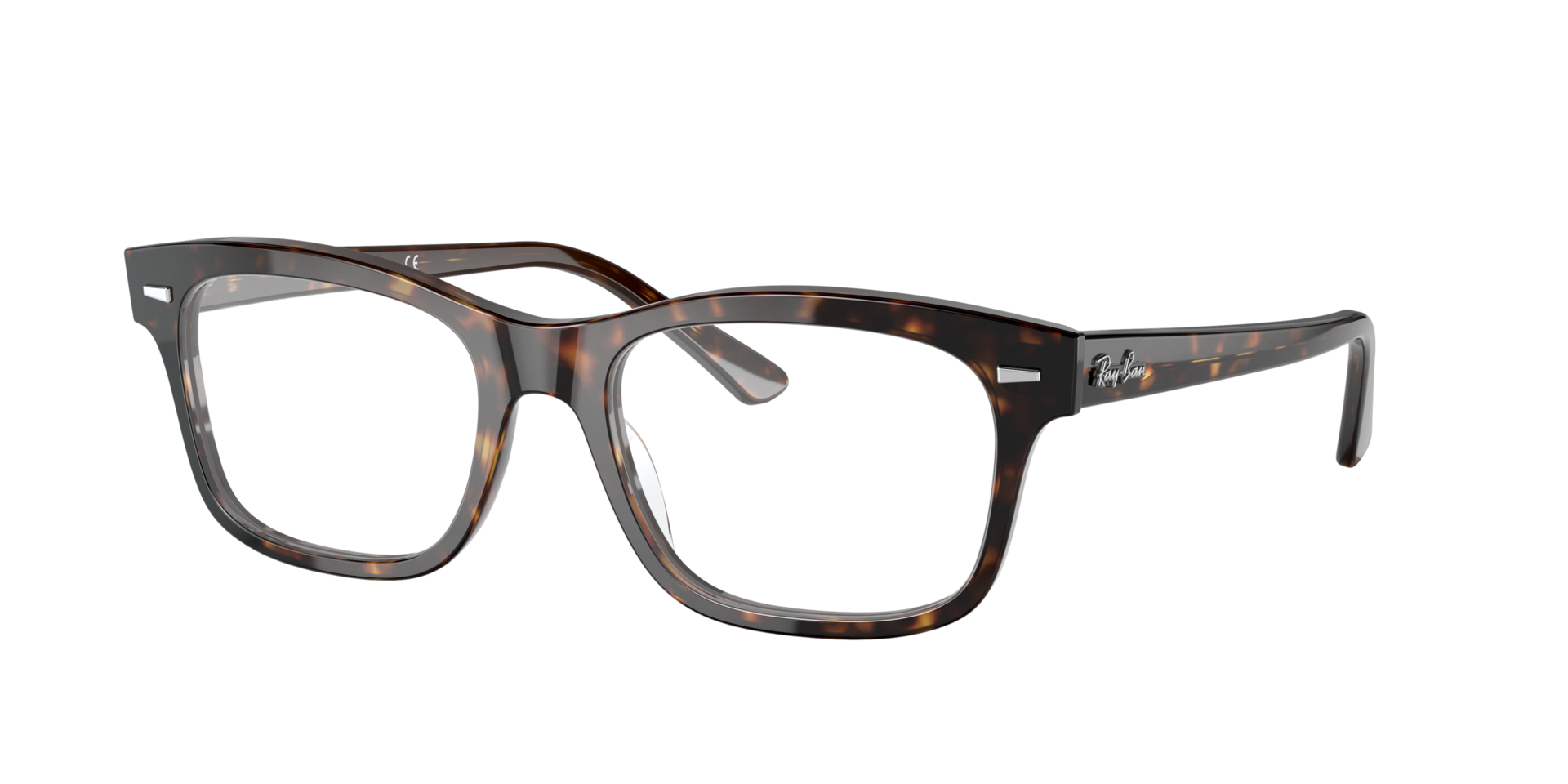 RB5383 Havana AcetaatEyeglass Frames van B24, Hoekweergave