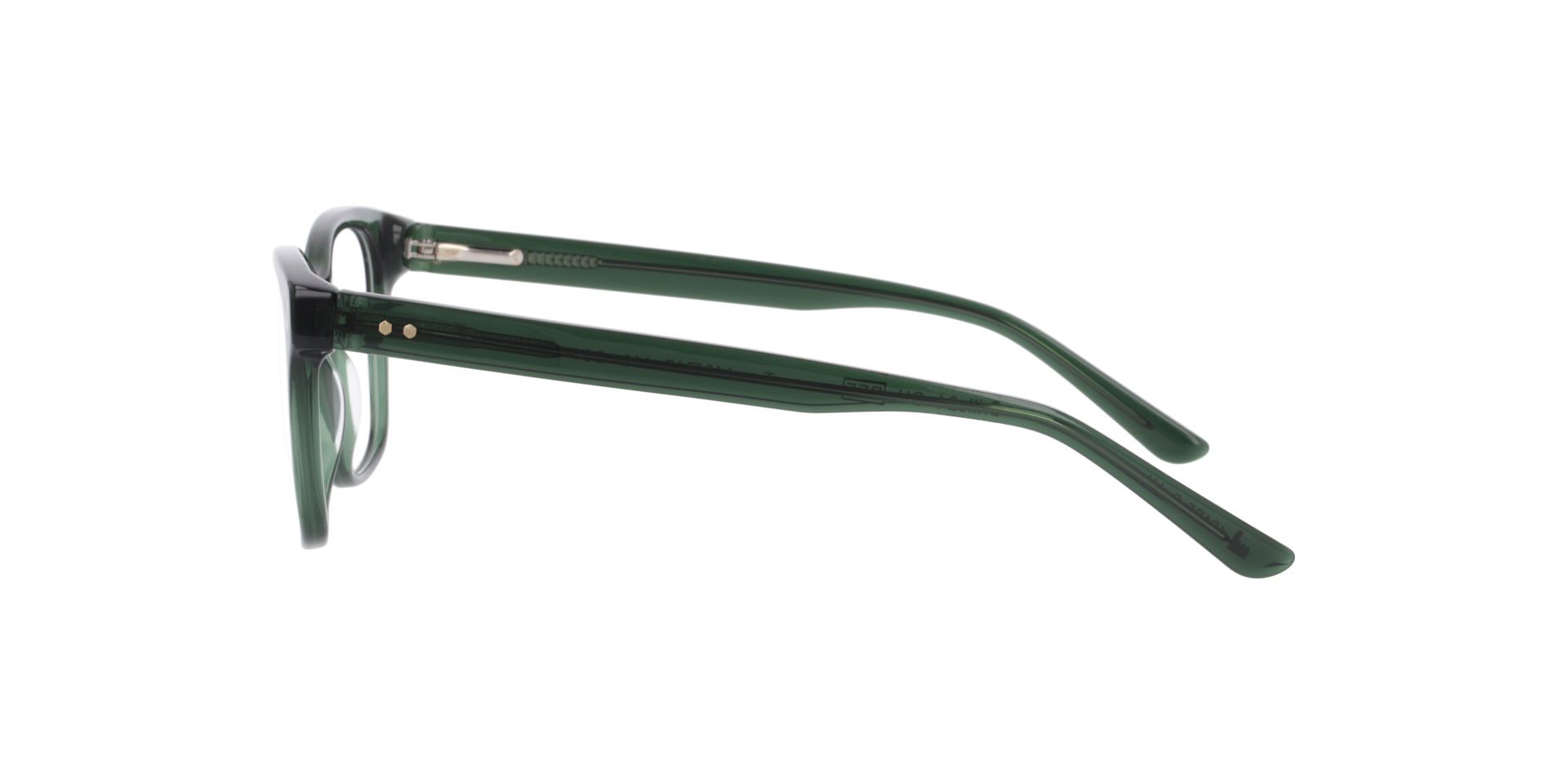 Tara Kristalgroen AcetaatEyeglass Frames van B24, Zijaanzicht