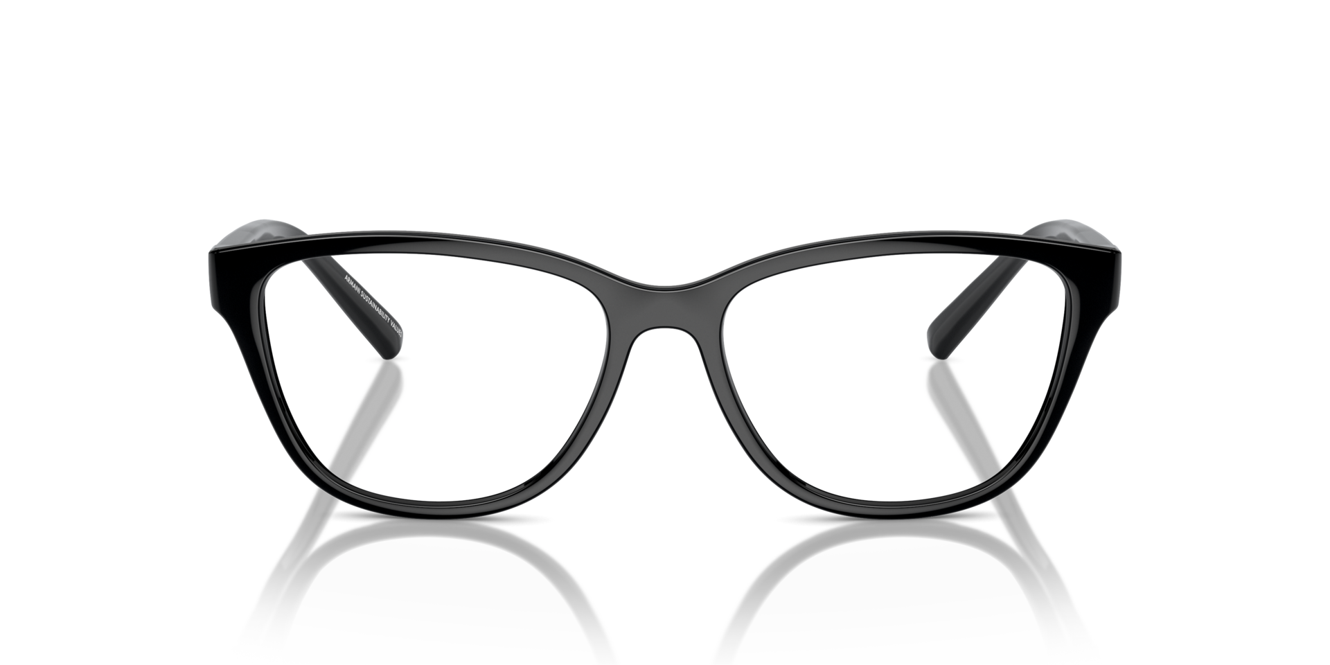 AX3111U Zwart KunststofEyeglass Frames van B24, Vooraanzicht