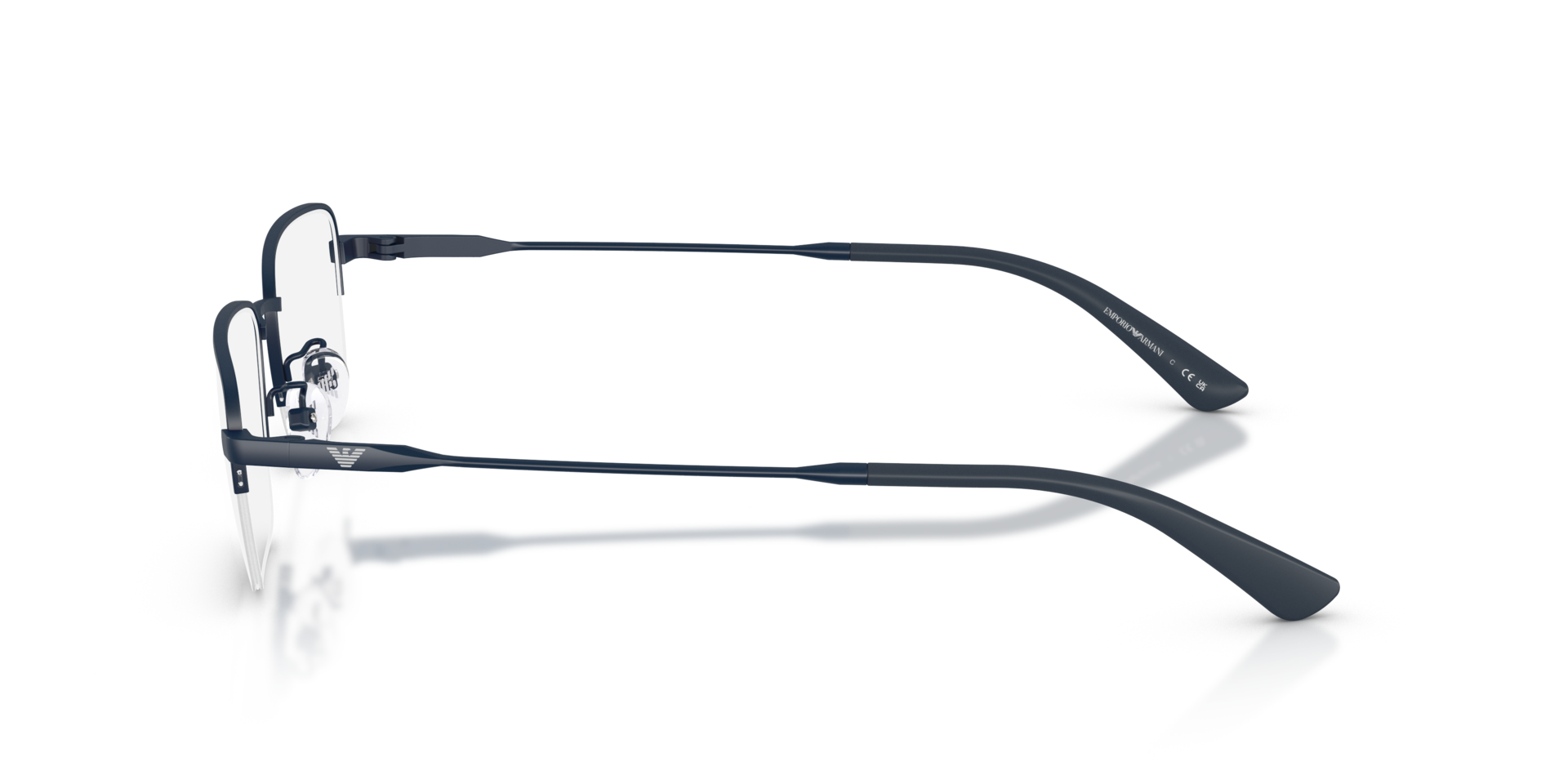 EA1193TD Matt Blau TitanEyeglass Frames von B24, Seitenansicht