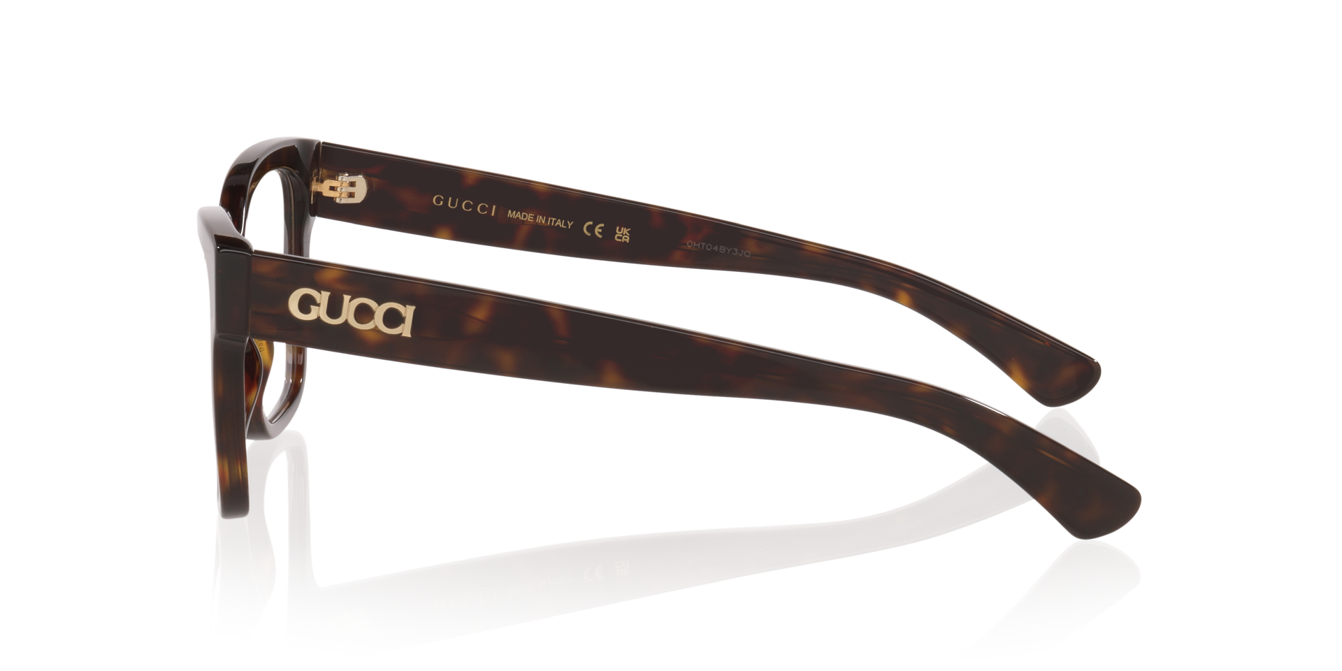 GG1791O Tortoise bruin AcetaatEyeglass Frames van B24, Zijaanzicht