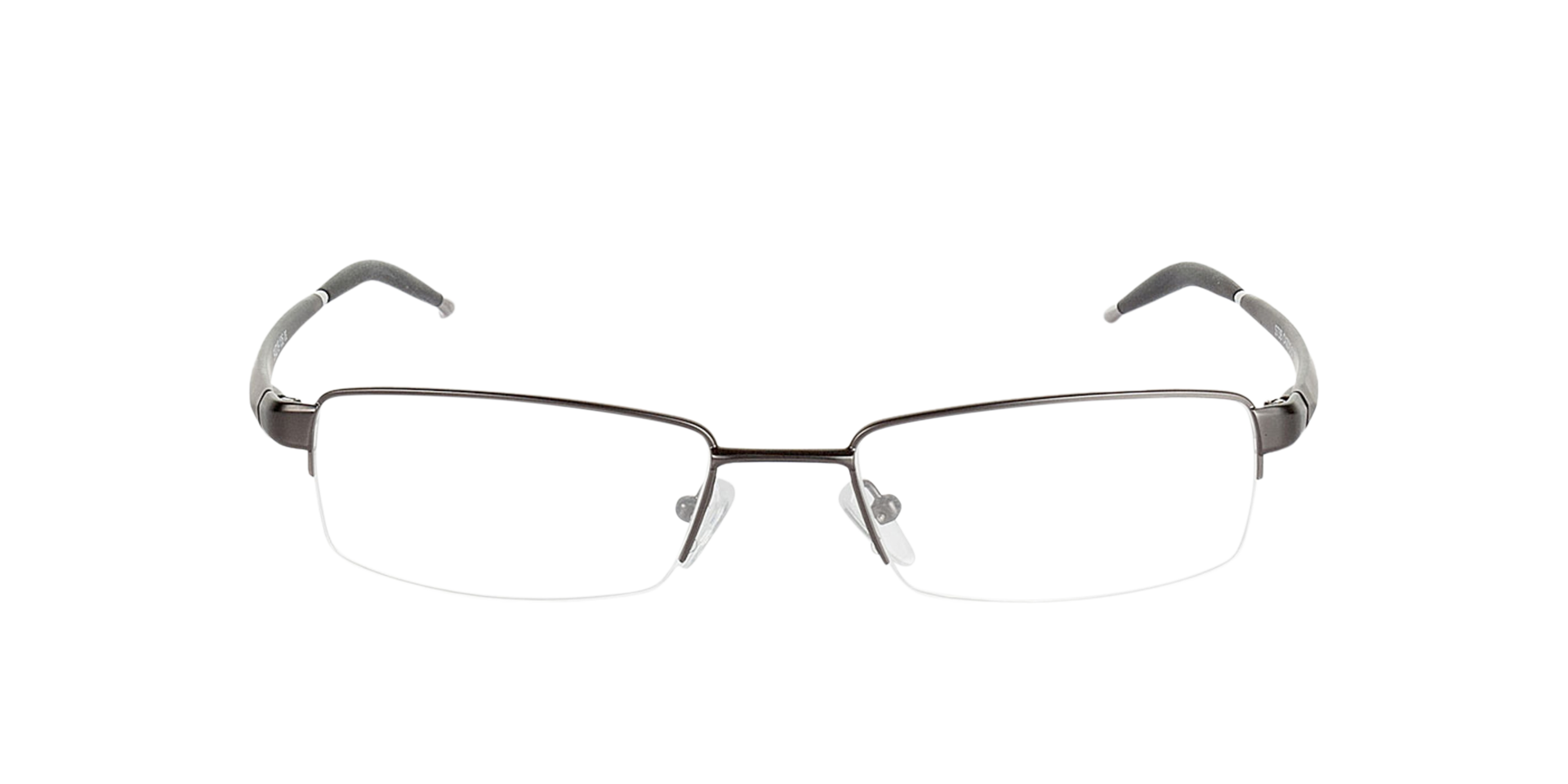 Brasilia Gunmetal  &  Black MetallEyeglass Frames von B24, Vorderansicht