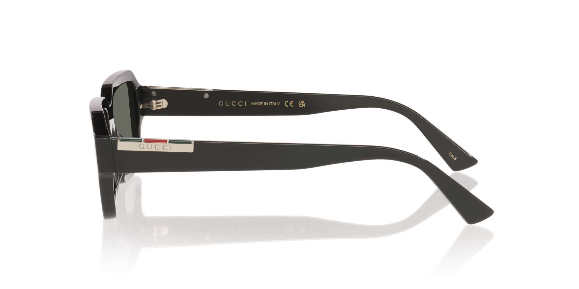 GG1887S Zwart AcetaatSunglass Frames van B24, Zijaanzicht