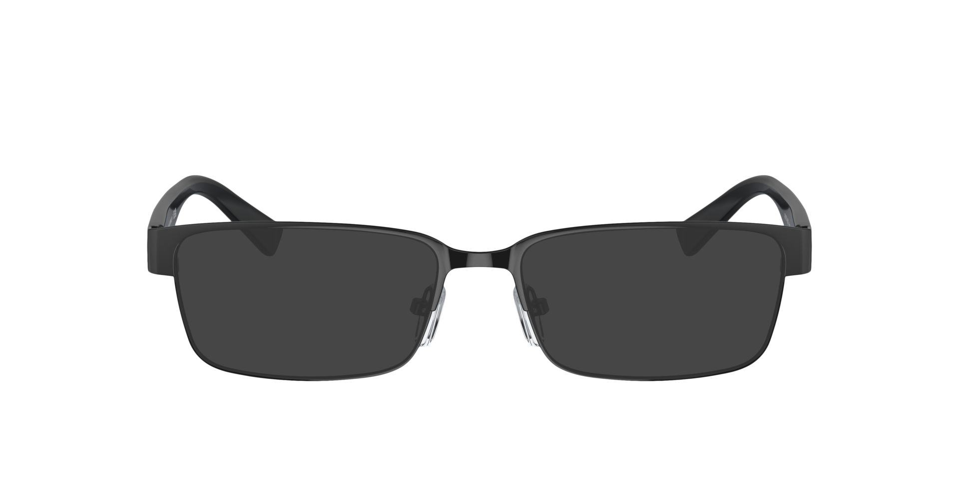 AX1017 Schwarz glänzend MetallEyeglass Frames von B24, mit getönten Gläsern