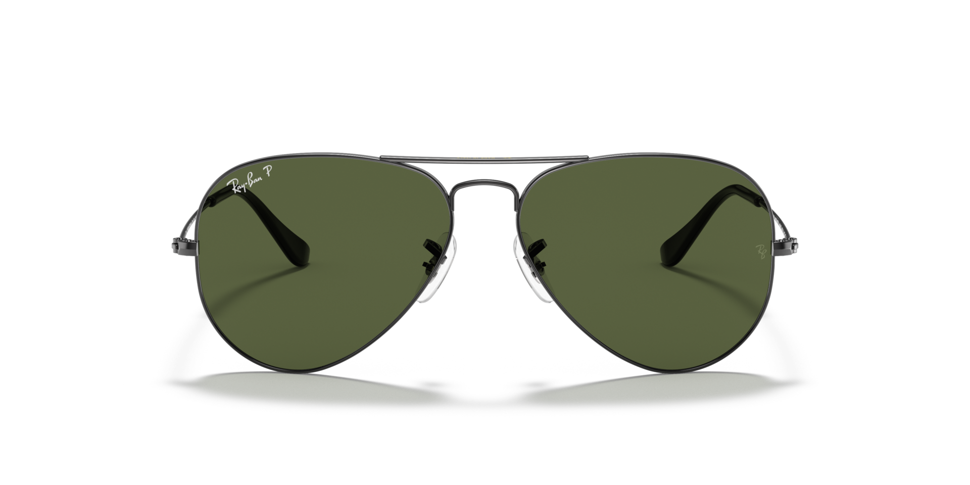 RB3025 Staalgrijs MetaalSunglass Frames van B24, Vooraanzicht