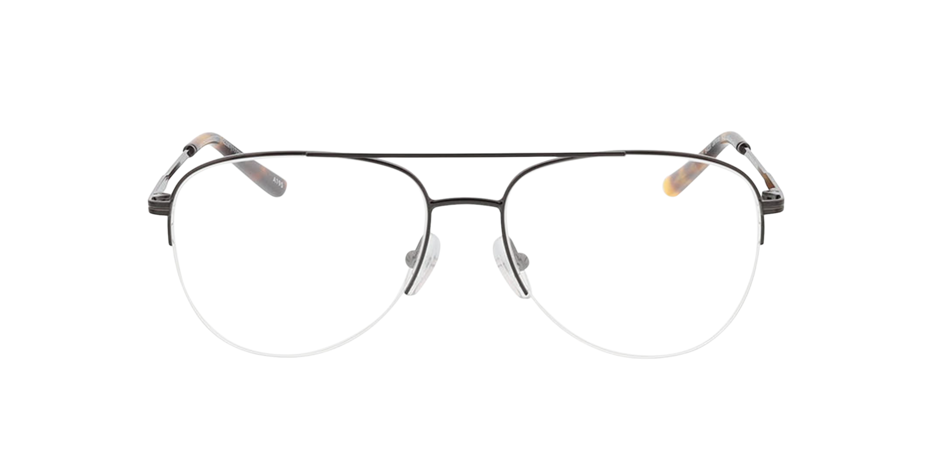 Jefferson Gun  &  Havana MetallEyeglass Frames von B24, Vorderansicht