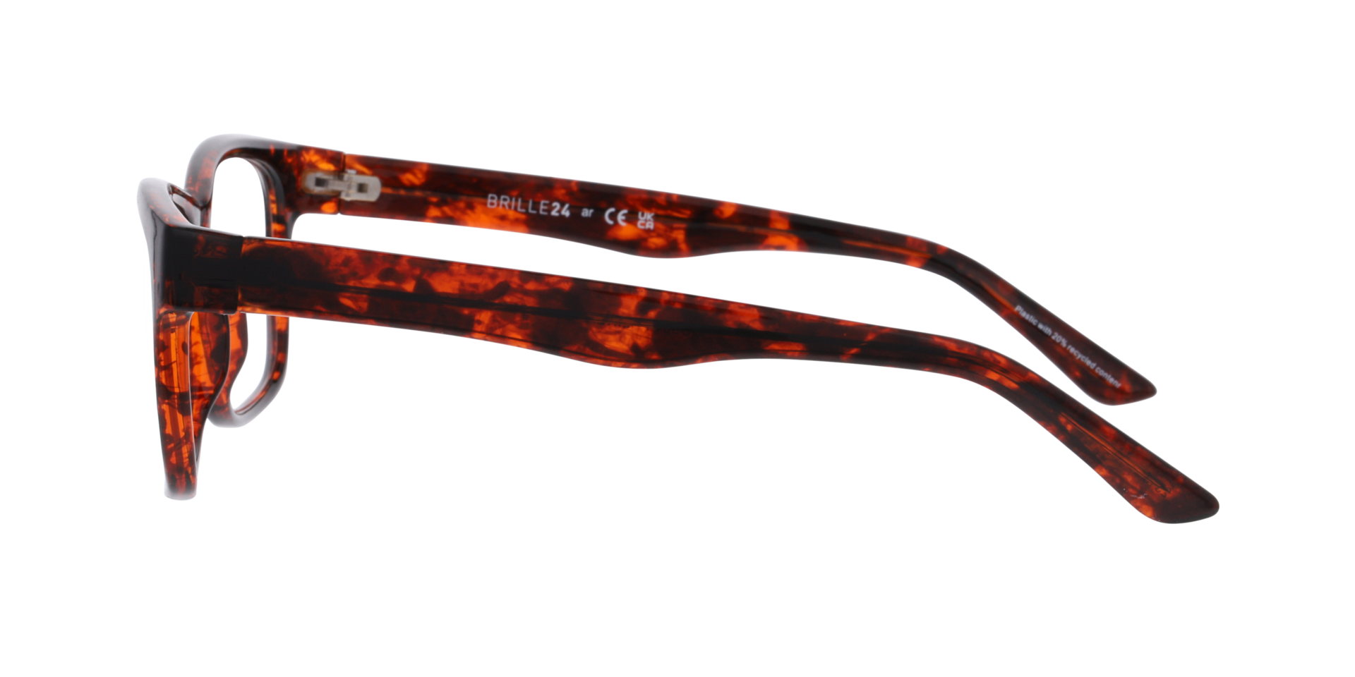 Linea Havana KunststofEyeglass Frames van B24, Zijaanzicht