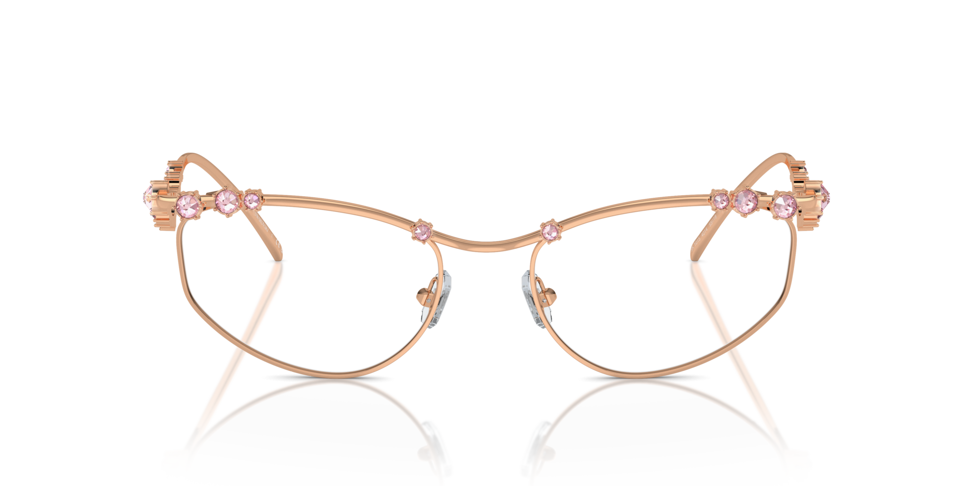 SK1015 Rotgold MetallEyeglass Frames von B24, Vorderansicht