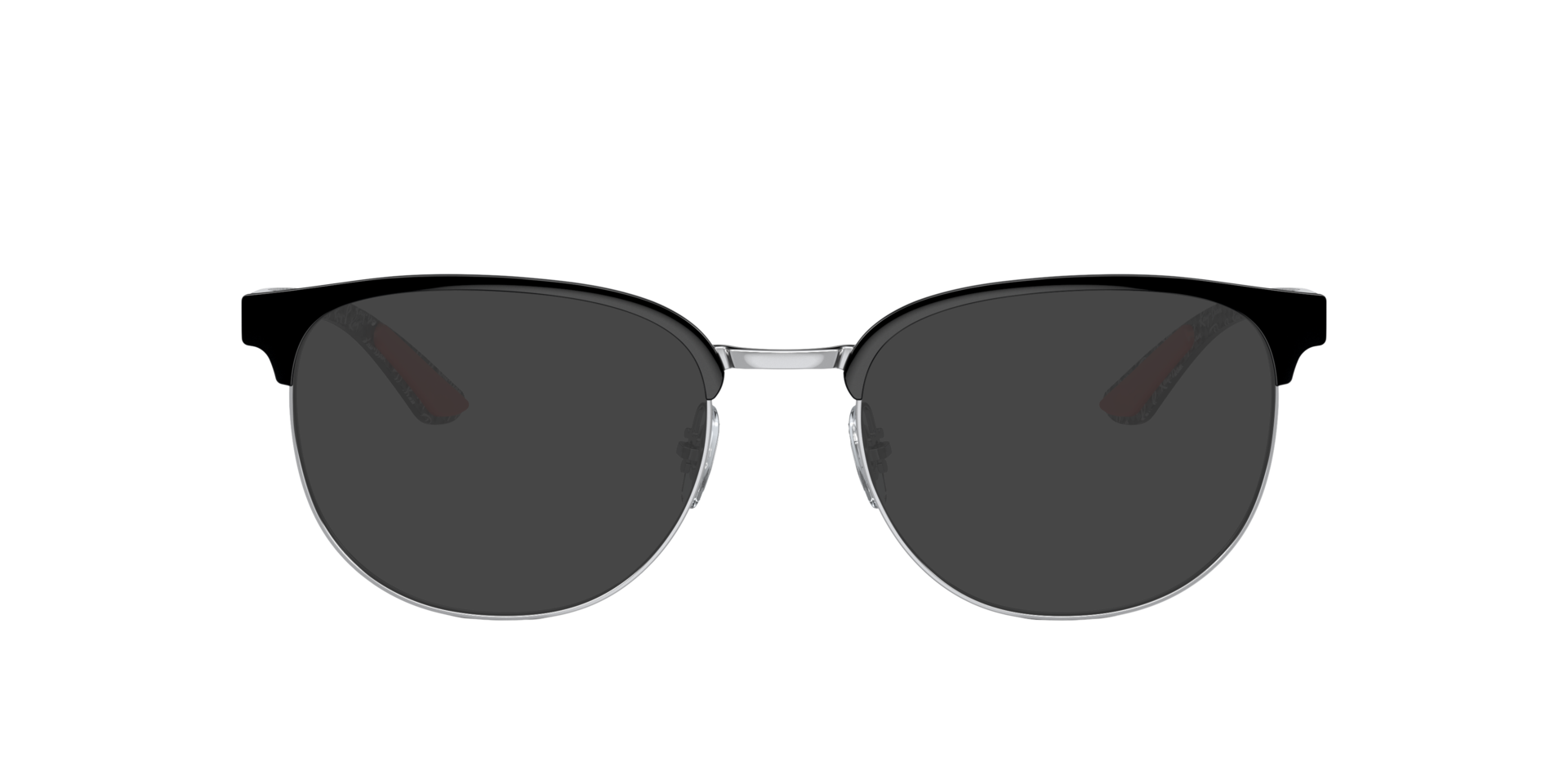 RB8422 Zwart op zilver MetaalEyeglass Frames van B24, met getinte lenzen