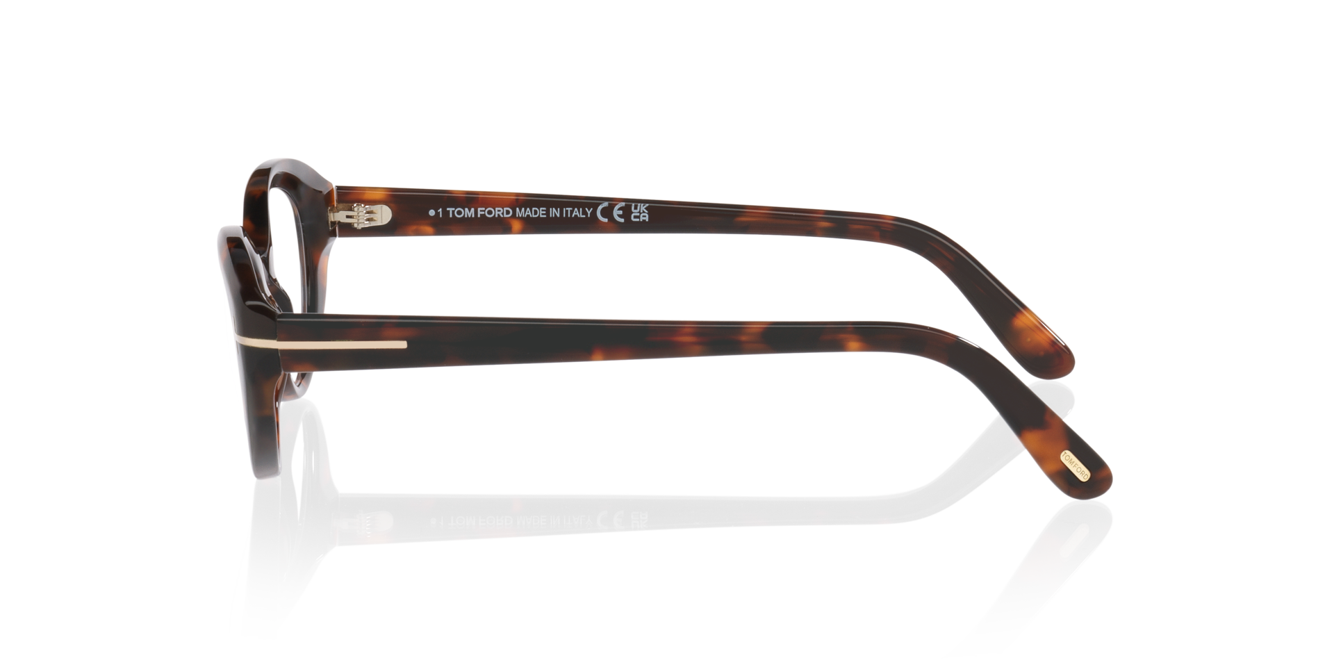 FT6092-B Tortoise AcetaatEyeglass Frames van B24, Zijaanzicht