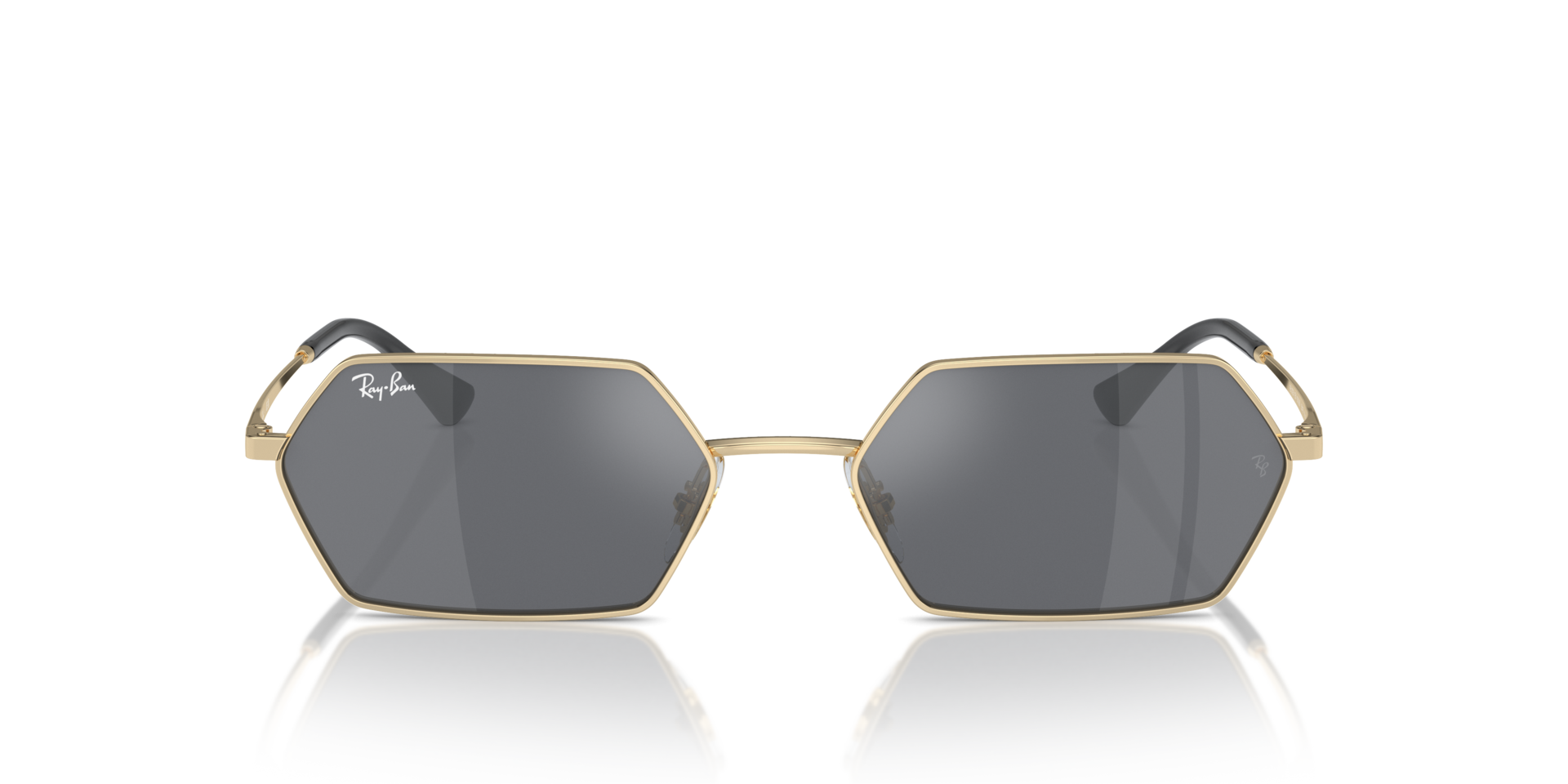 RB3728 Lichtgoud MetaalSunglass Frames van B24, Vooraanzicht