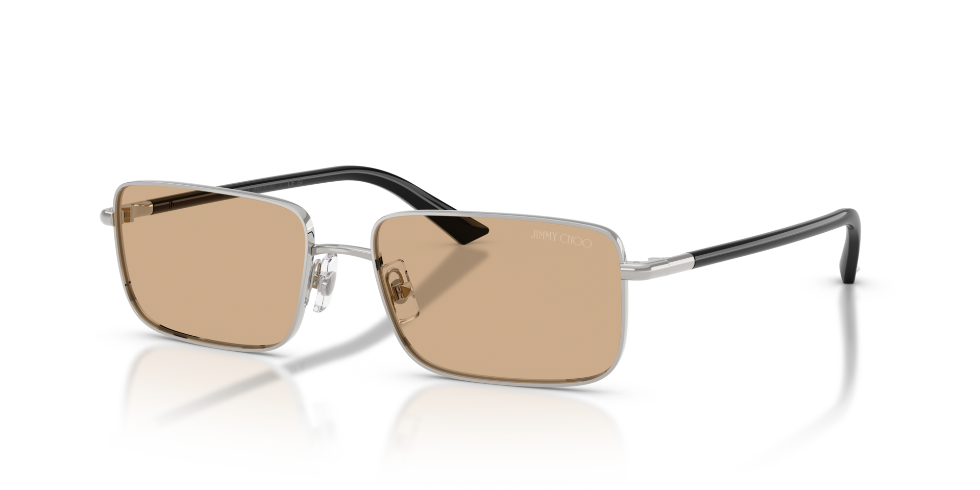 JC4027 Silber MetallSunglass Frames von B24, Dreiviertelansicht