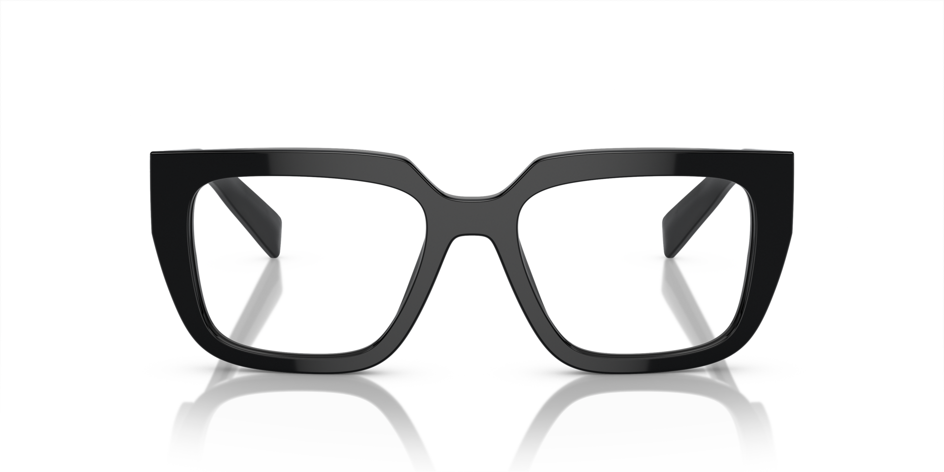 PR A03V Schwarz AcetatEyeglass Frames von B24, Vorderansicht