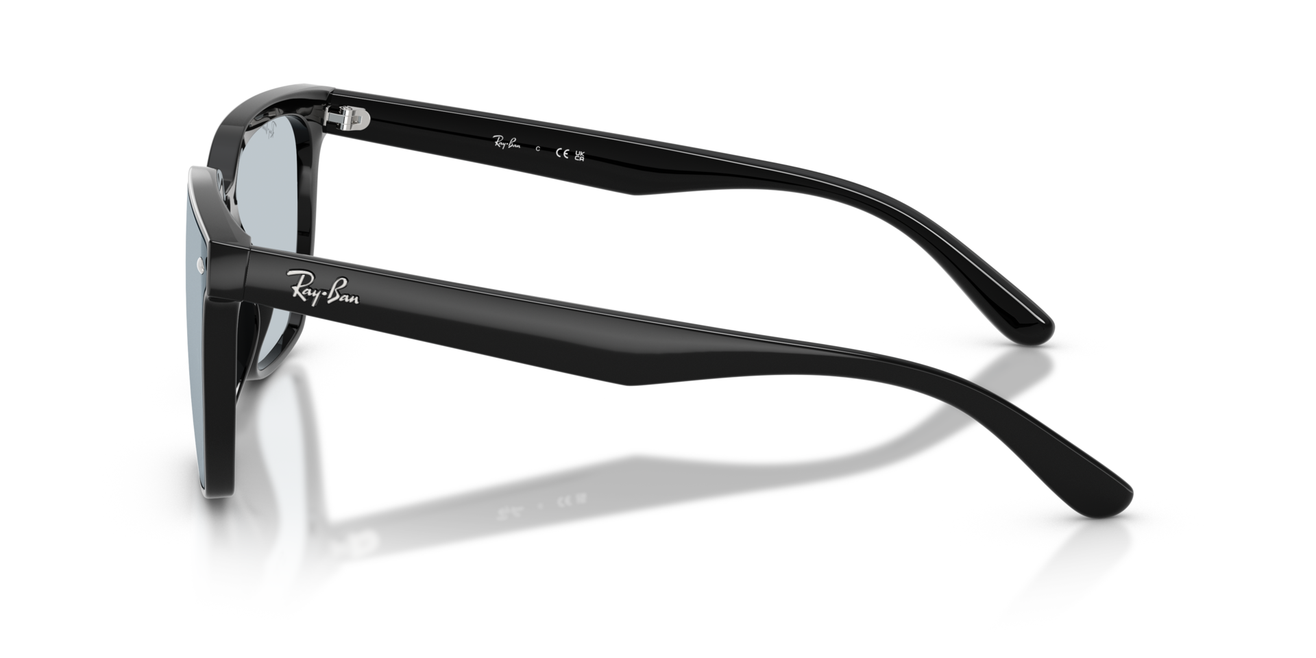 RB4466D Zwart KunststofSunglass Frames van B24, Zijaanzicht
