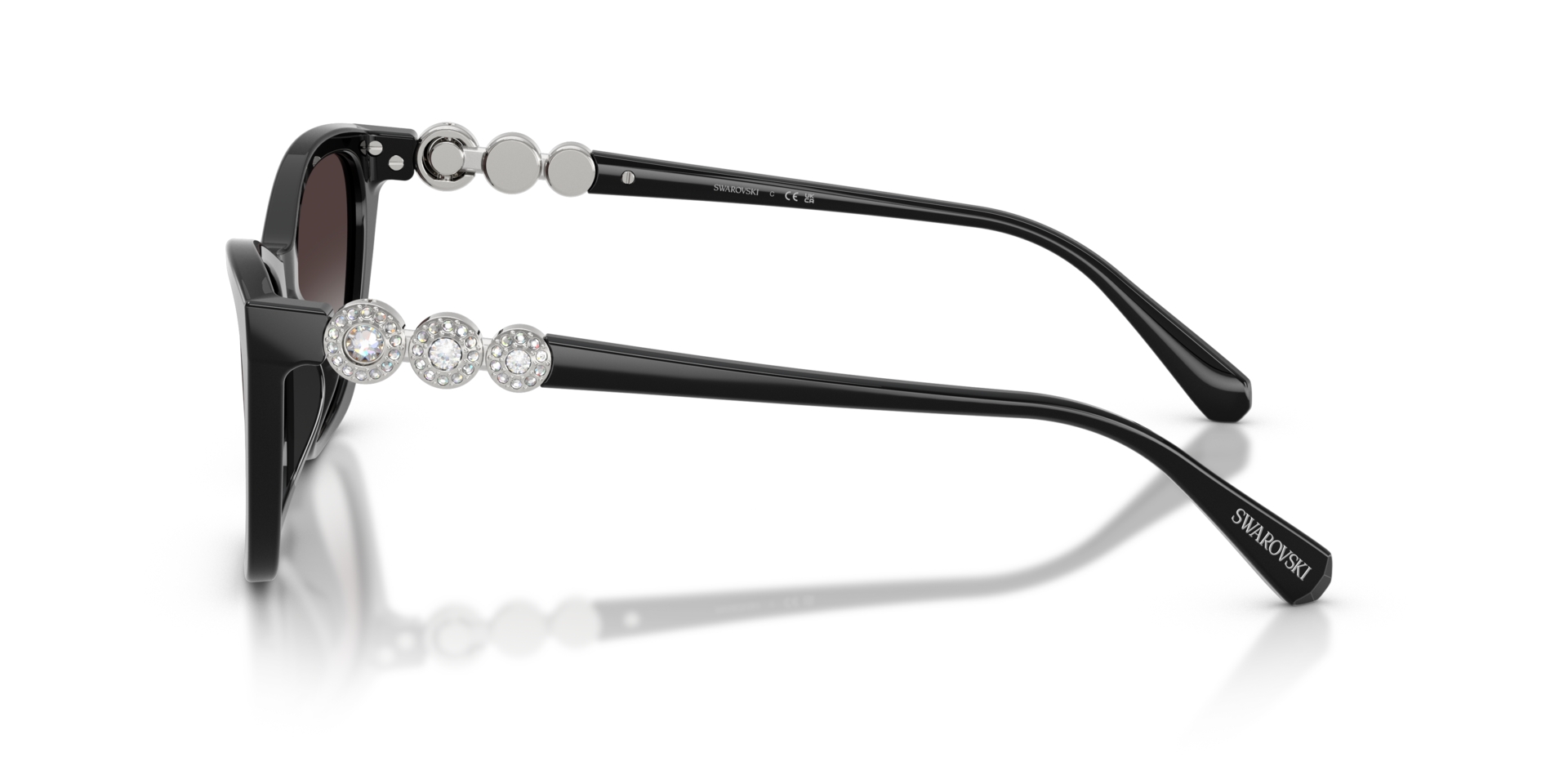 SK6068U Zwart AcetaatSunglass Frames van B24, Zijaanzicht