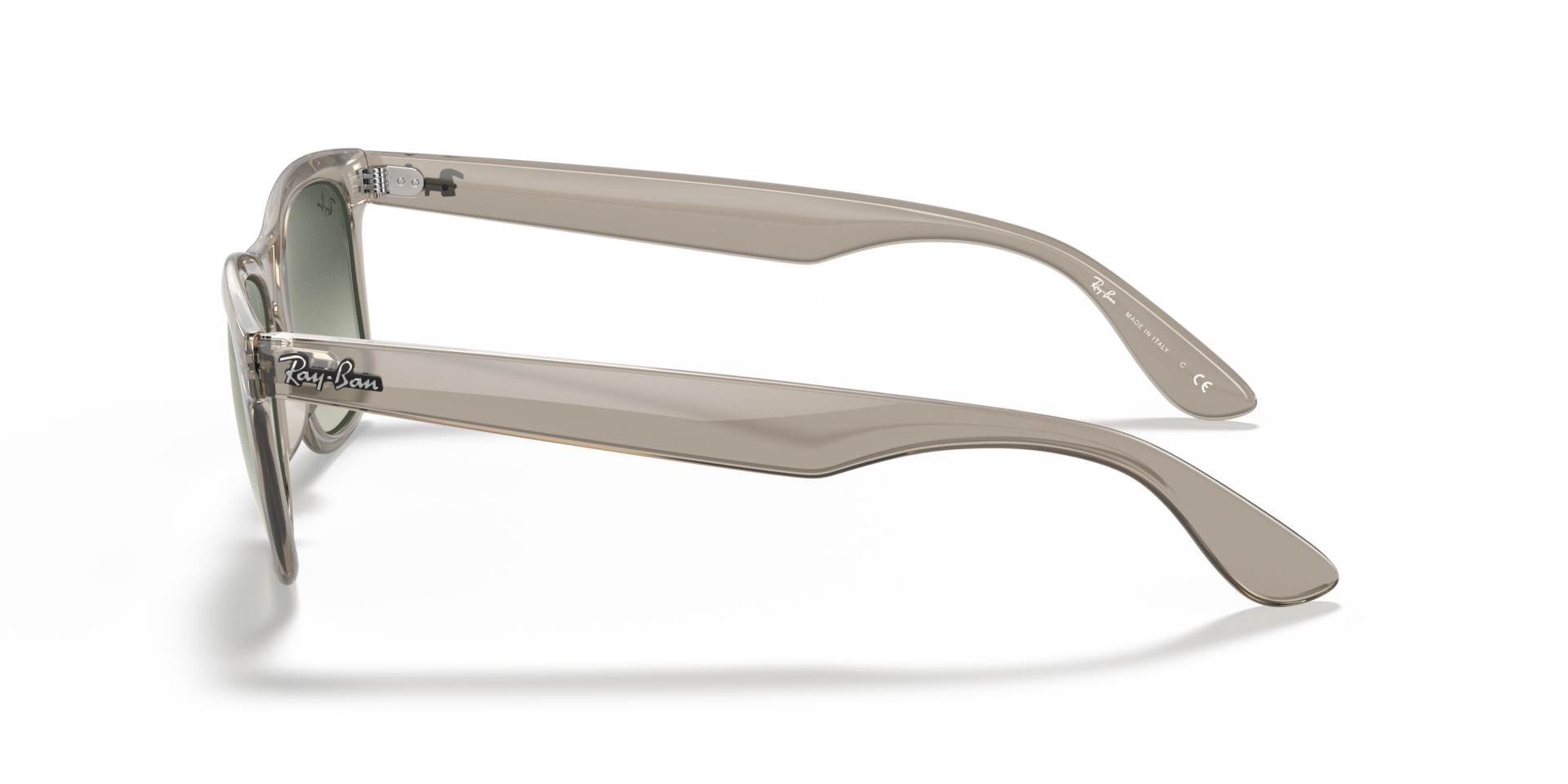 RB4640 Transparant grijs KunststofSunglass Frames van B24, Zijaanzicht