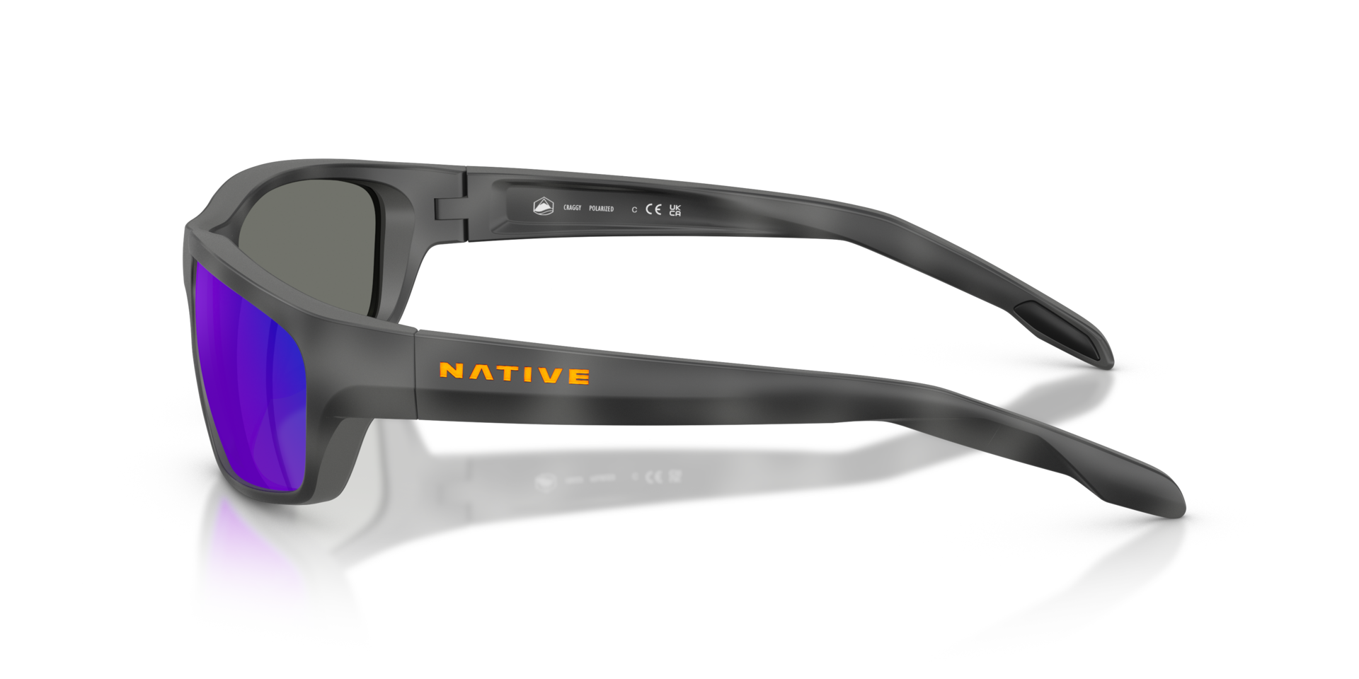 XD9051 Obsidian Tortoise KunststoffSunglass Frames von B24, Seitenansicht