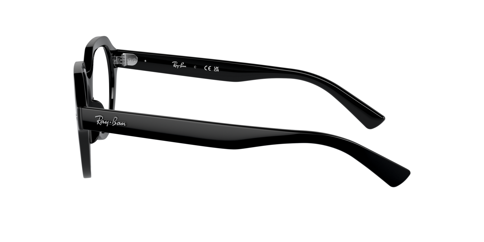 RB7214 Schwarz KunststoffEyeglass Frames von B24, Seitenansicht