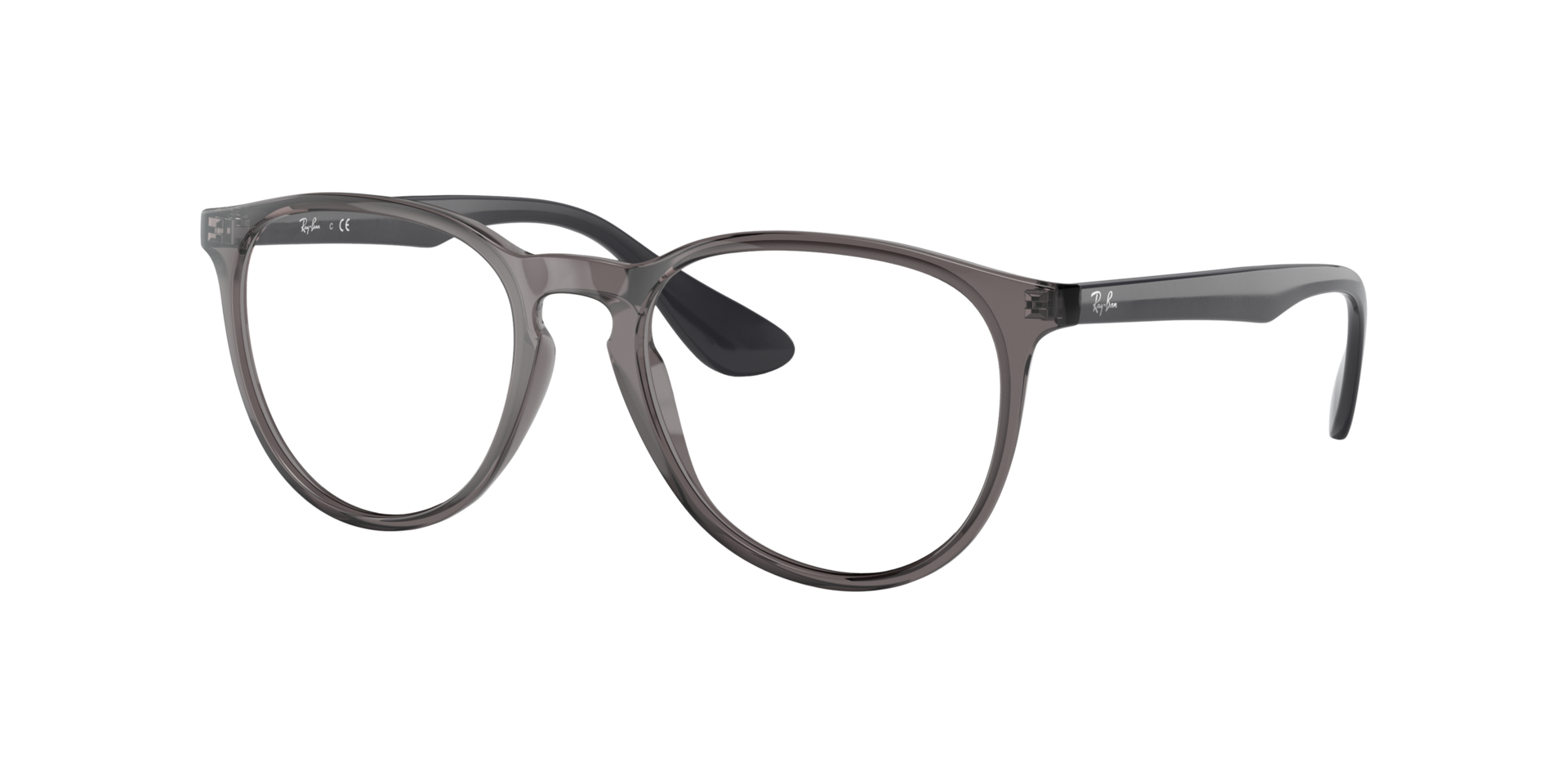 RB7046 Transparant grijs KunststofEyeglass Frames van B24, Hoekweergave
