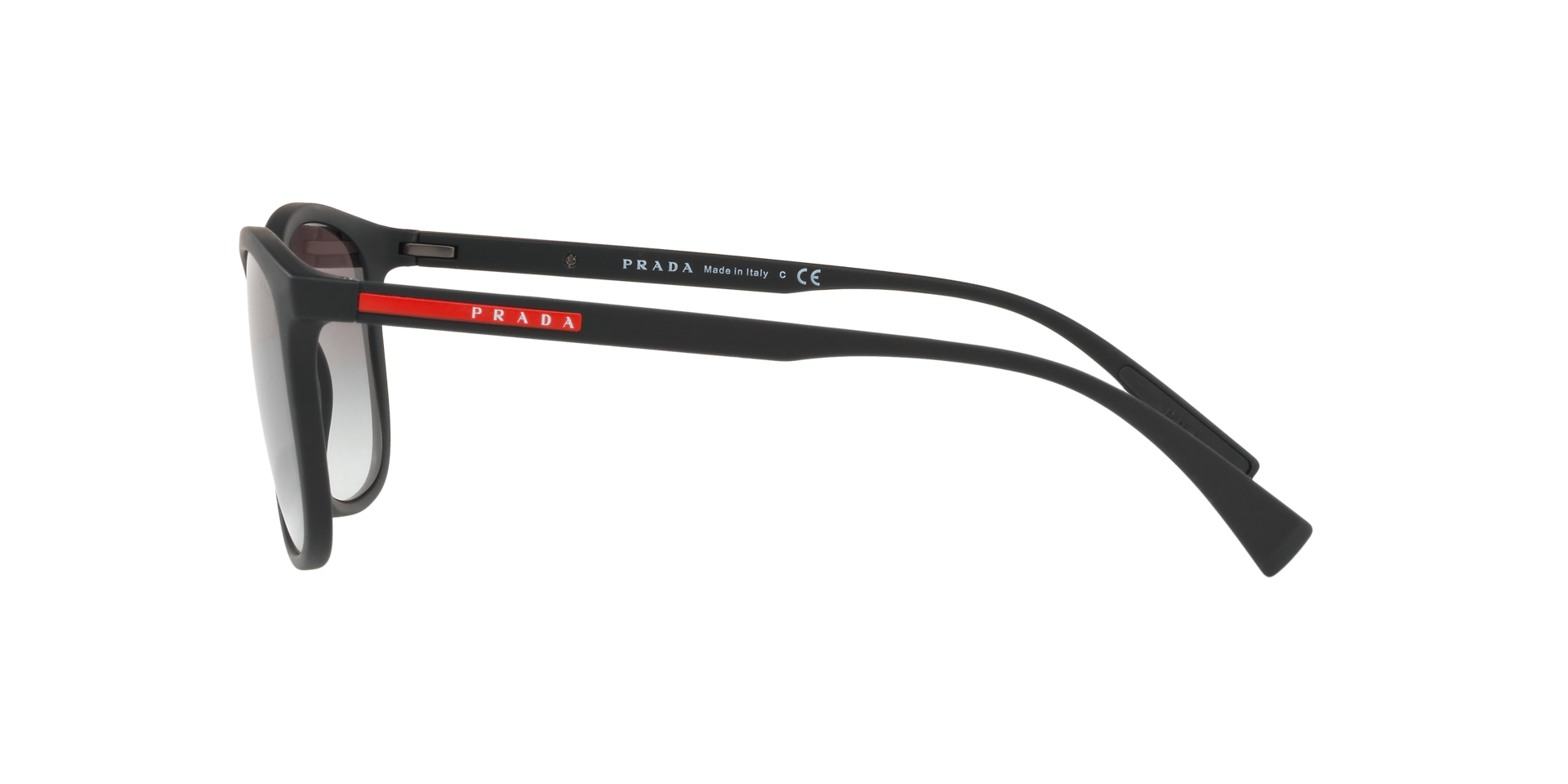 PS 01TS Zwart rubber KunststofSunglass Frames van B24, Zijaanzicht