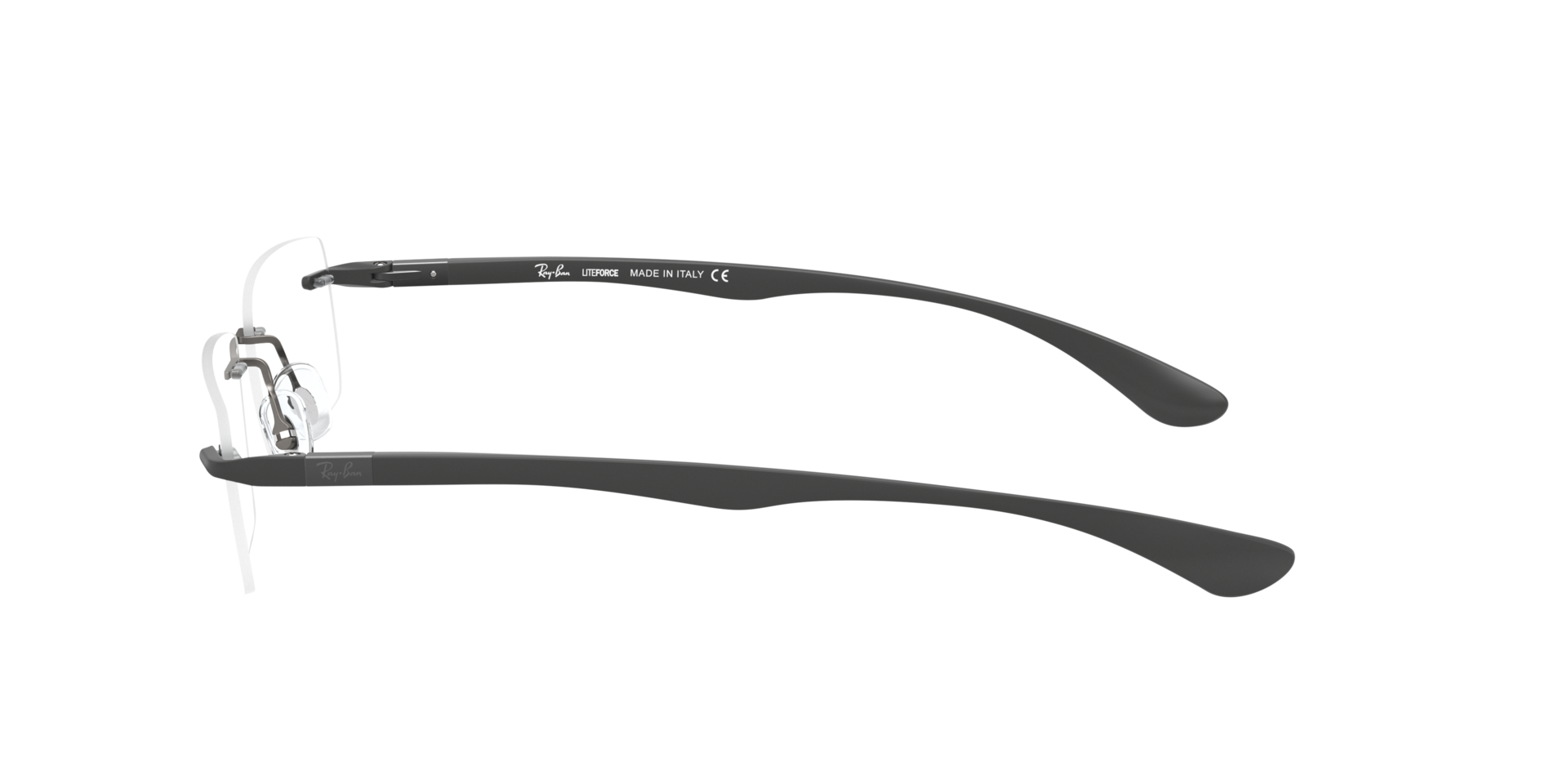 RB8724 Staalgrijs TitaanEyeglass Frames van B24, Zijaanzicht