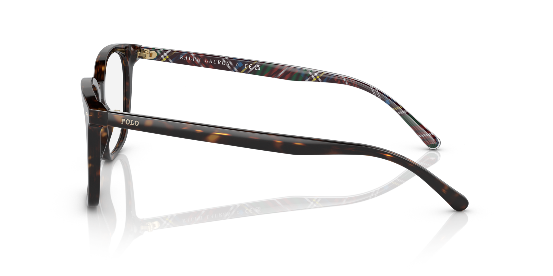 PH2256 Glanzend donker Havana AcetaatEyeglass Frames van B24, Zijaanzicht