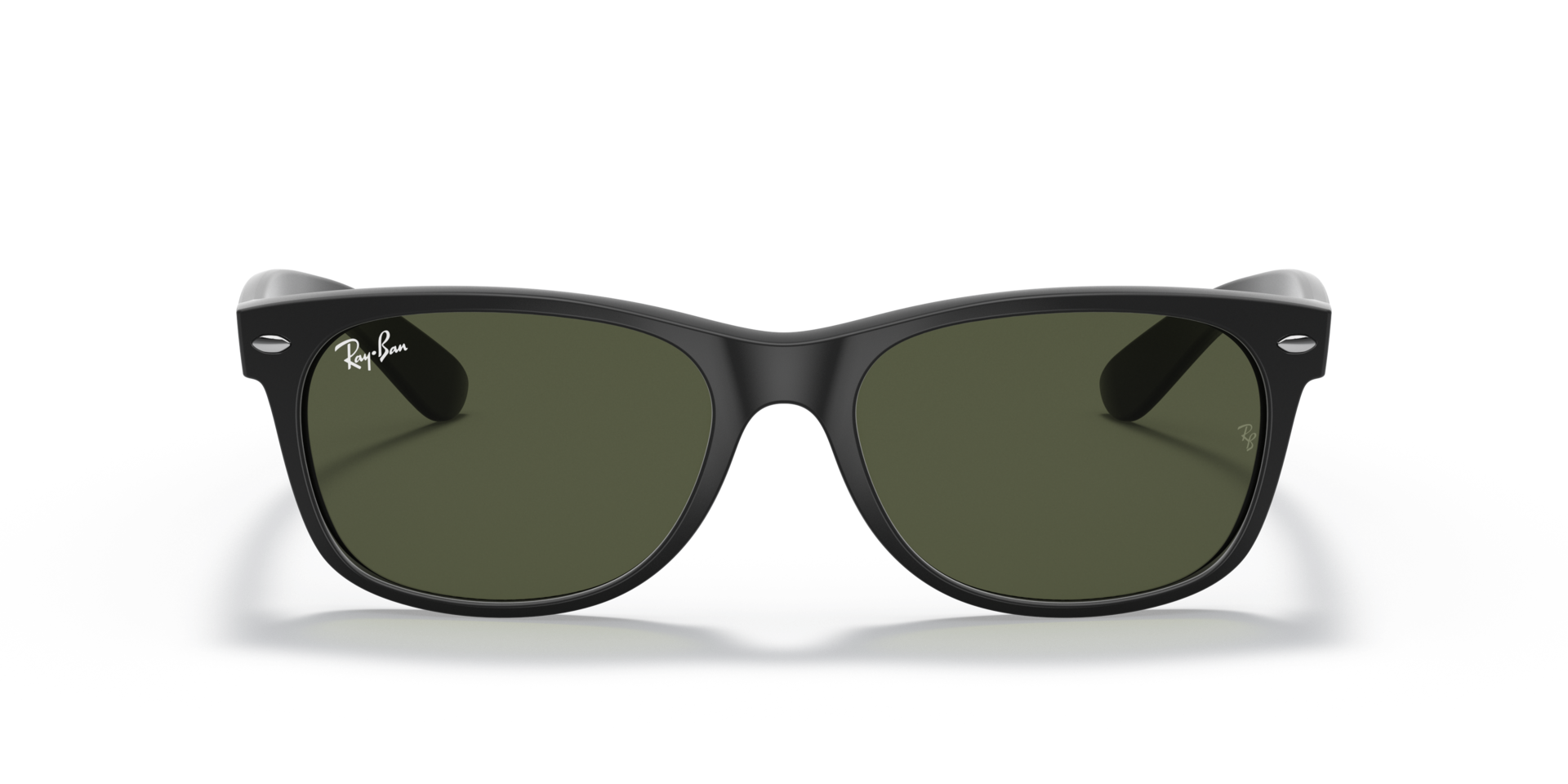 RB2132 Rubber Black KunststoffSunglass Frames von B24, Vorderansicht