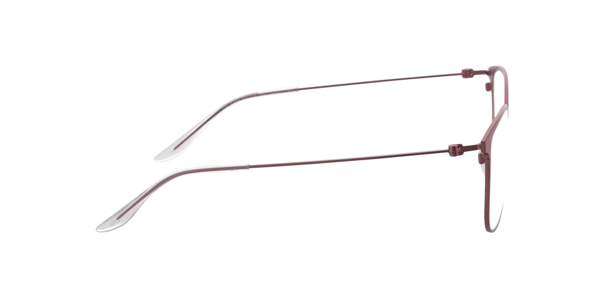 Madrid Matpaars  &  matrood MetaalEyeglass Frames van B24, Zijaanzicht