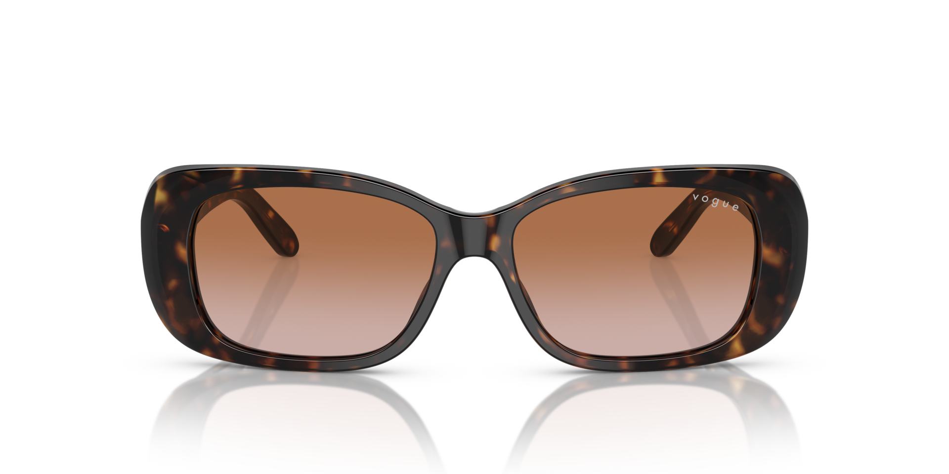 VO2606S Dunkelhavana AcetatSunglass Frames von B24, Vorderansicht