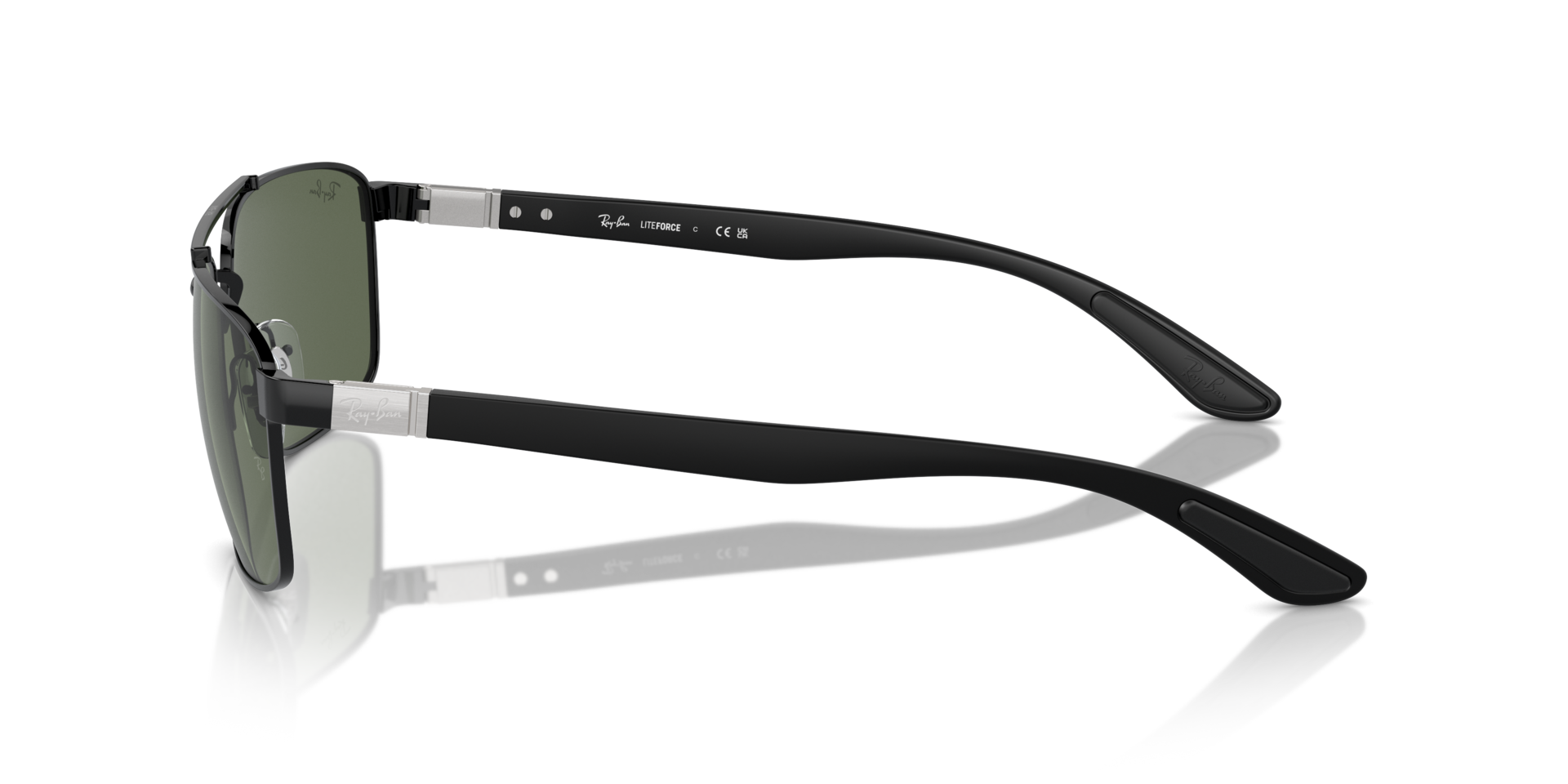 RB3737 Schwarz MetallSunglass Frames von B24, Seitenansicht