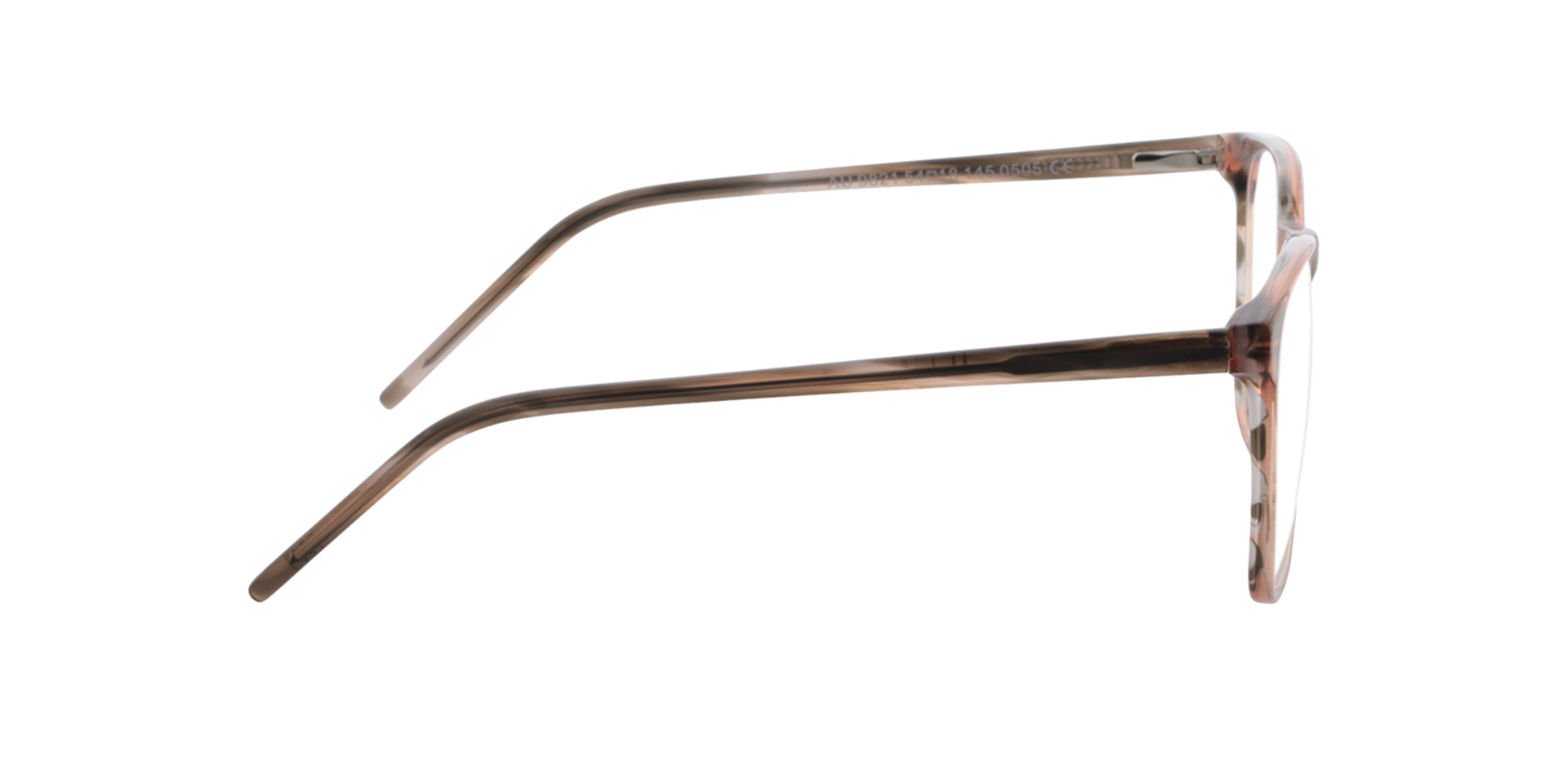 Malmö Roze hoorn AcetaatEyeglass Frames van B24, Zijaanzicht