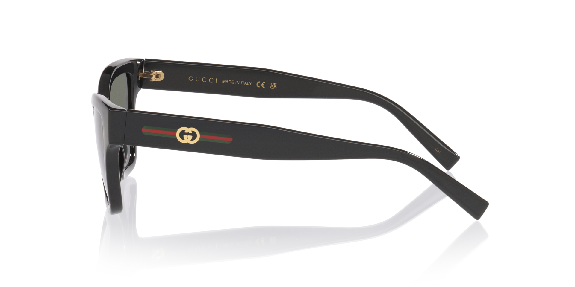 GG1982S Schwarz KunststoffSunglass Frames von B24, Seitenansicht