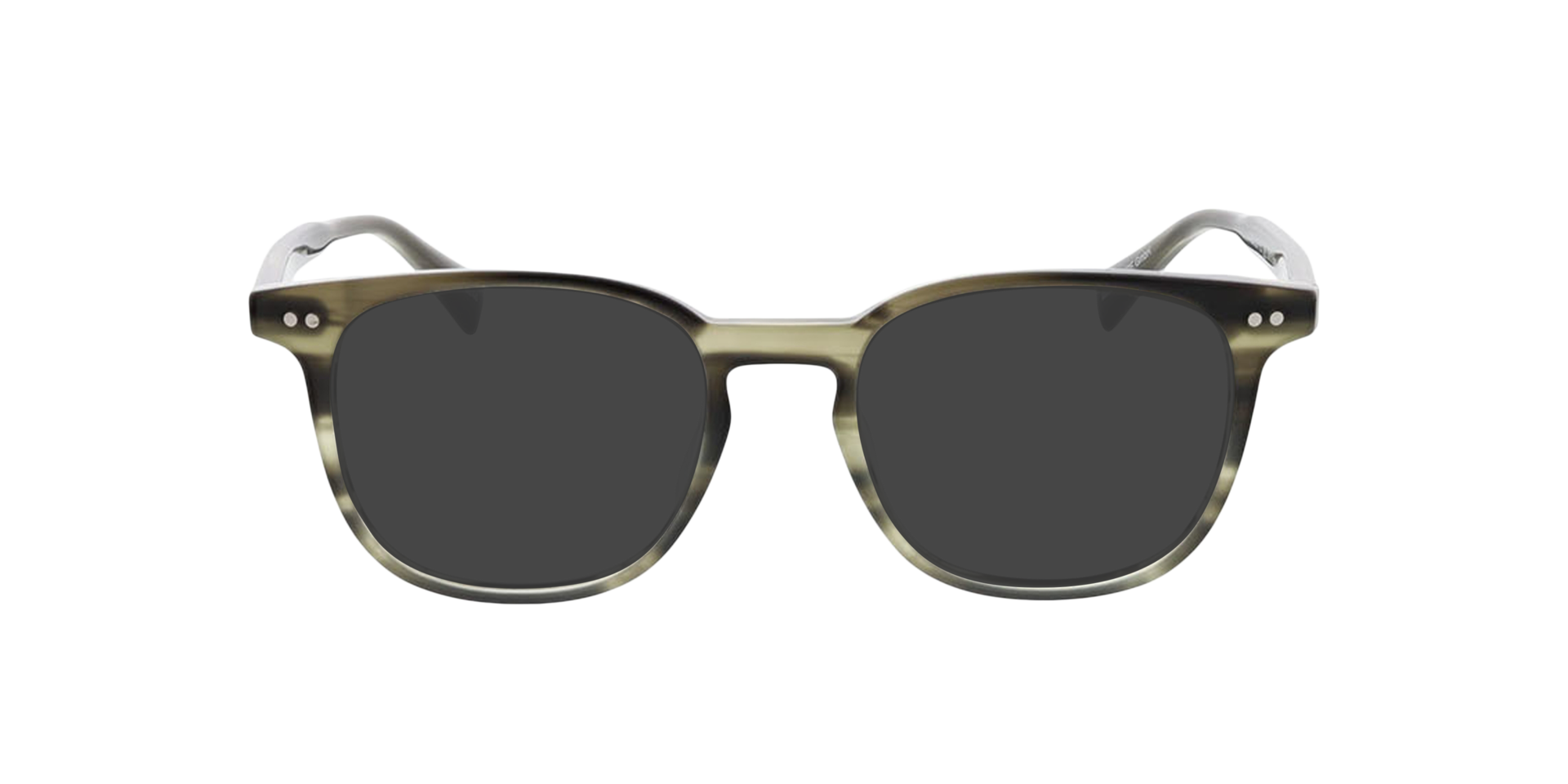 Basel Kristal groen hoorn AcetaatEyeglass Frames van B24, met getinte lenzen
